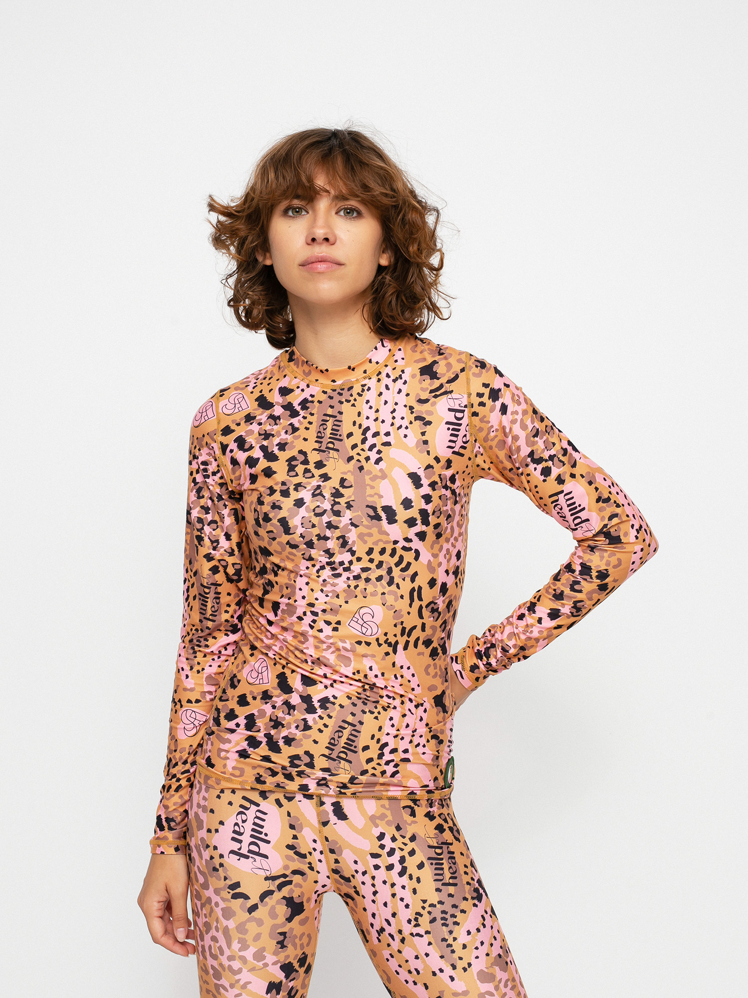 Damski Longsleeve aktywny Femi Stories Pisco (wld leo)