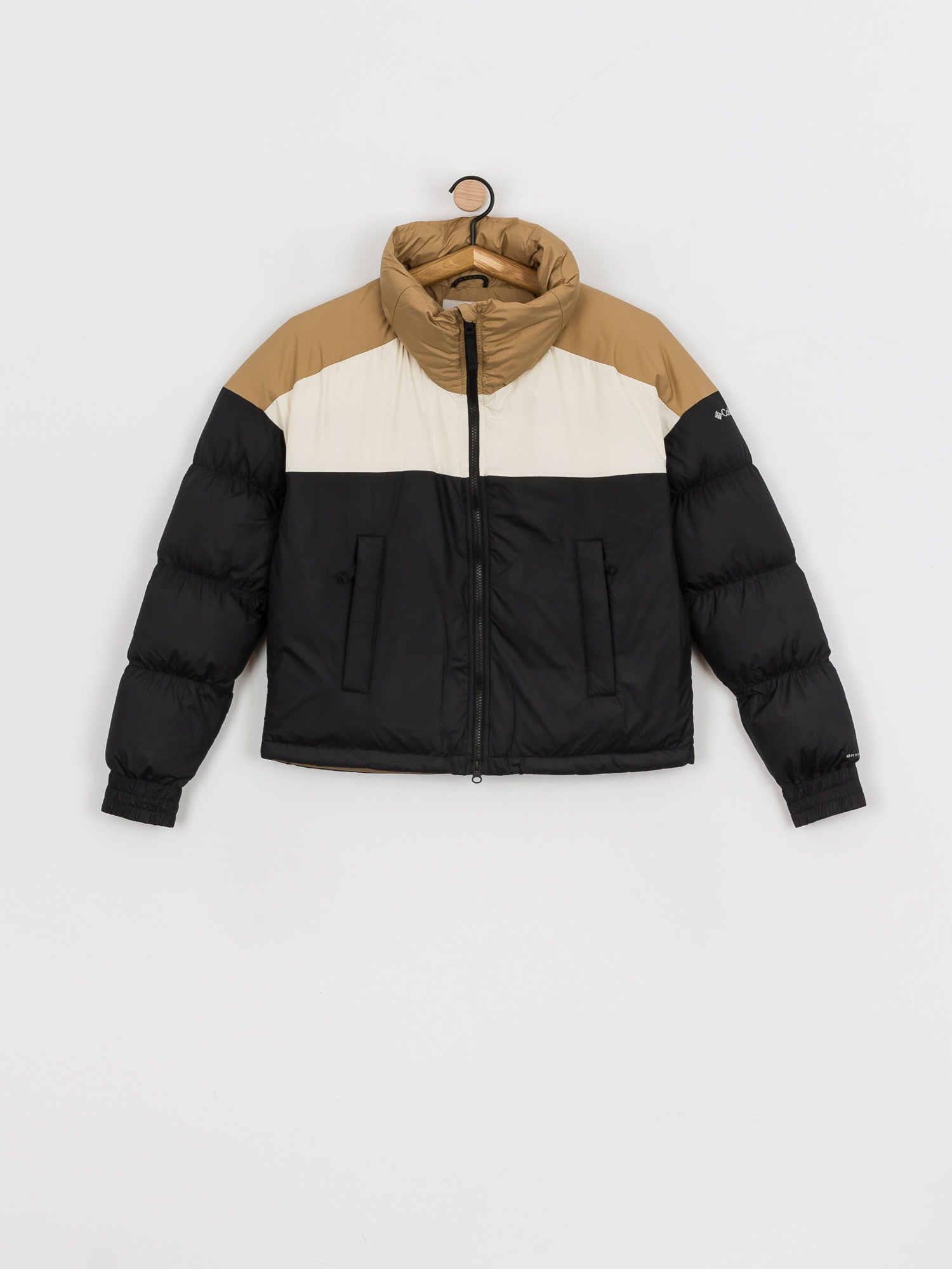 Kurtka Columbia Pike Lake Cropped Wmn (black/chalk/beach)