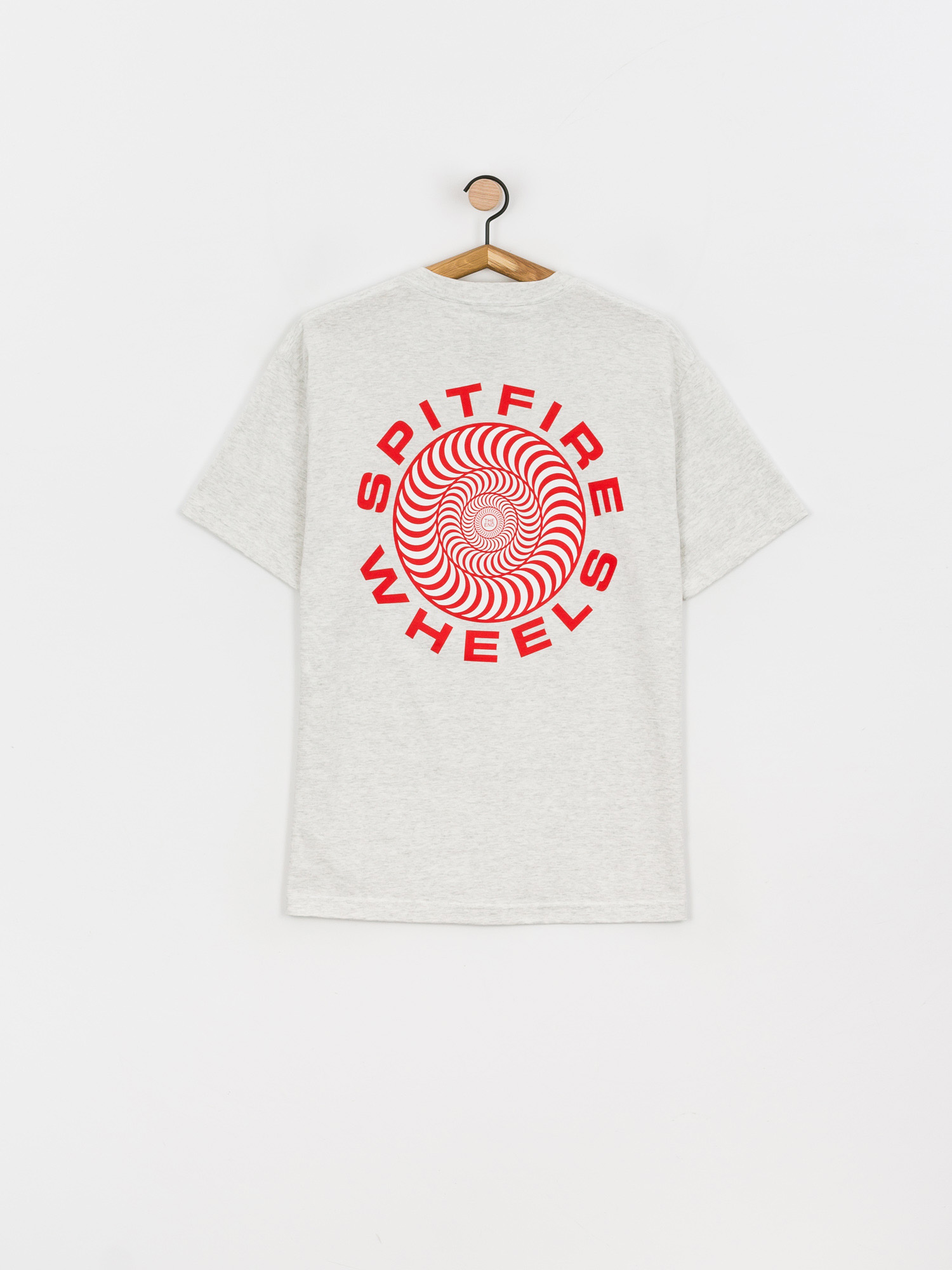 T-shirt Spitfire Classic 87 Swirl (ash w/red white prints)