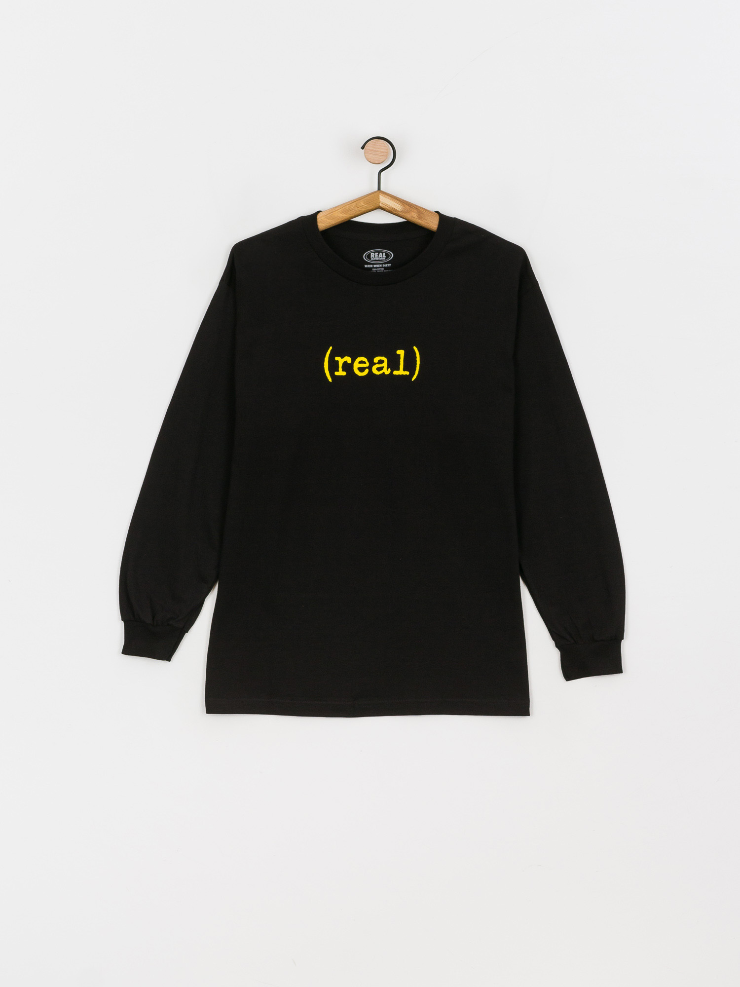 Longsleeve Real Lower (black w/gold print)