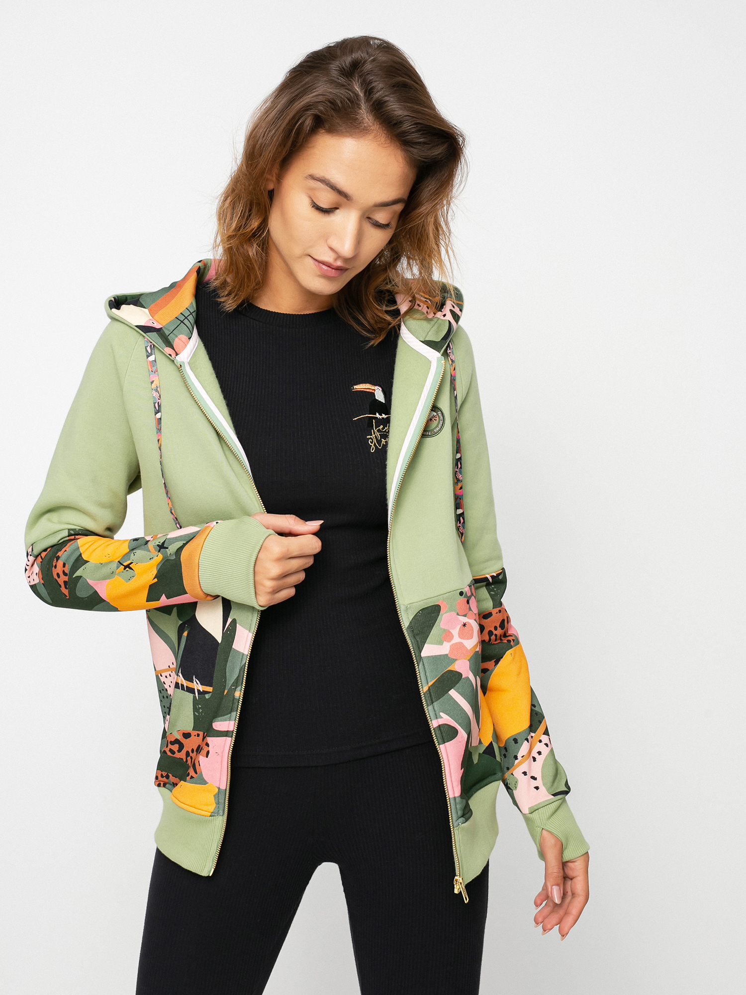 Bluza z kapturem Femi Stories Mago ZHD Wmn (tcn)