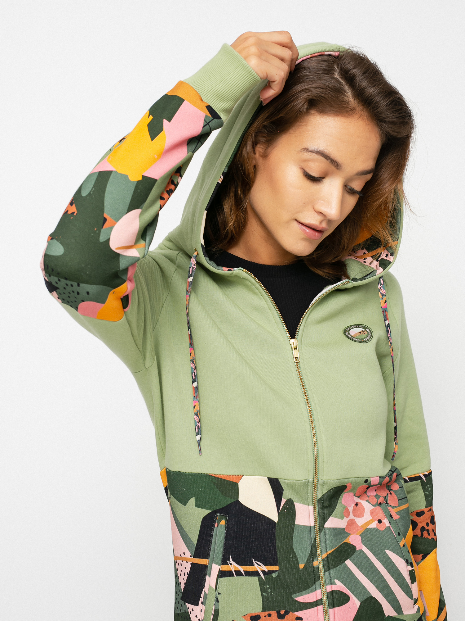 Bluza z kapturem Femi Stories Mago ZHD Wmn (tcn)