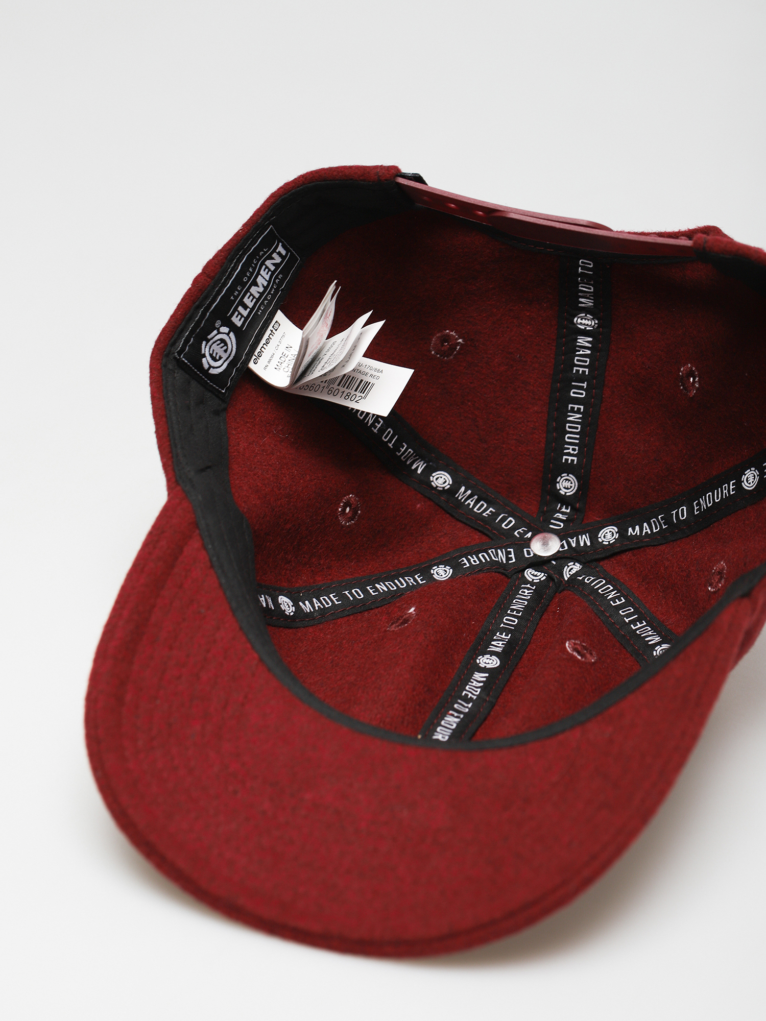 Czapka z daszkiem Element Fluky Dad Cap (vintage red)