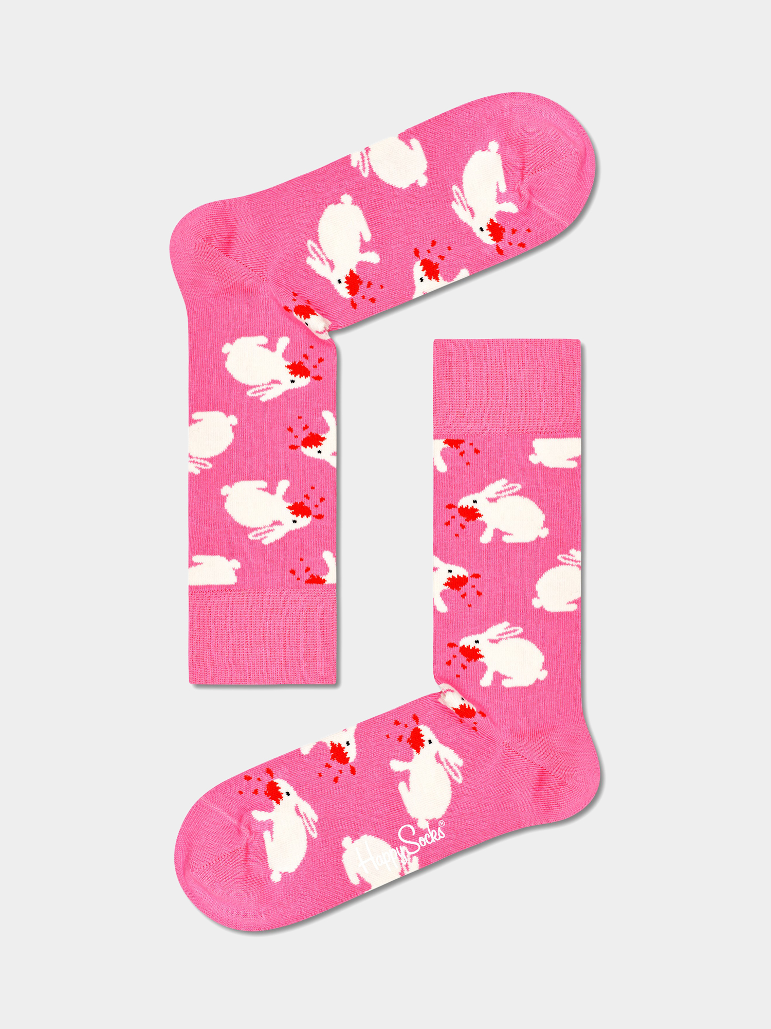 Skarpetki Happy Socks X Monty Python Killer Rabbit of Caerbannog (pink)