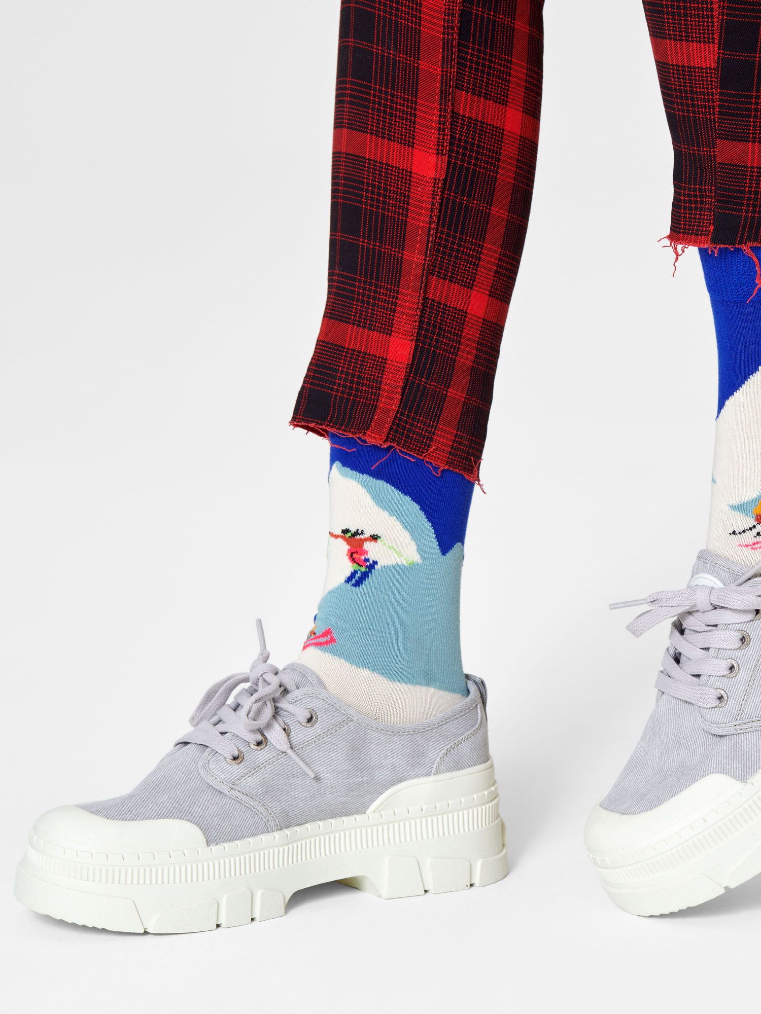 Skarpetki Happy Socks Downhill Skiing (blue/white)