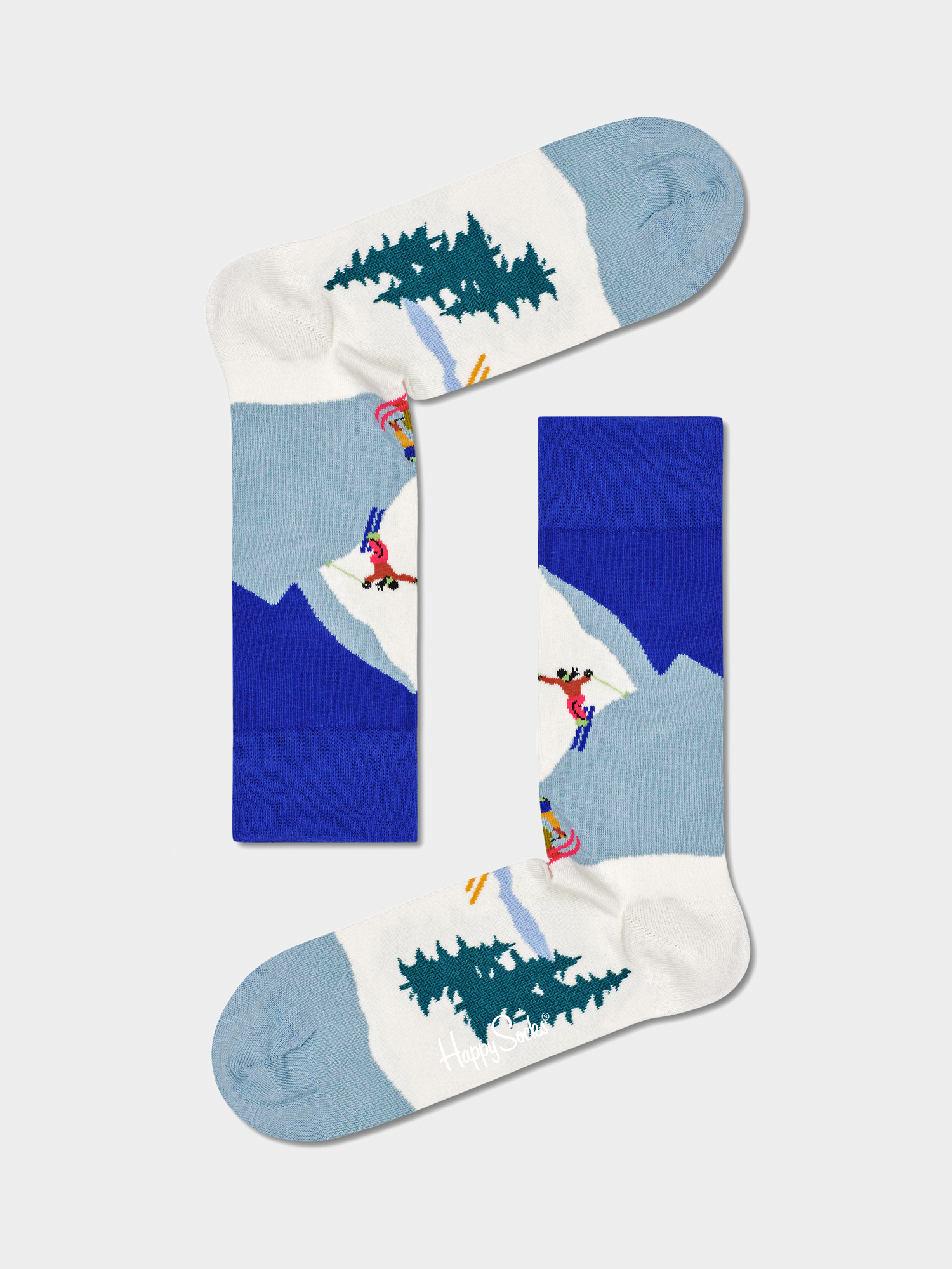Skarpetki Happy Socks Downhill Skiing (blue/white)
