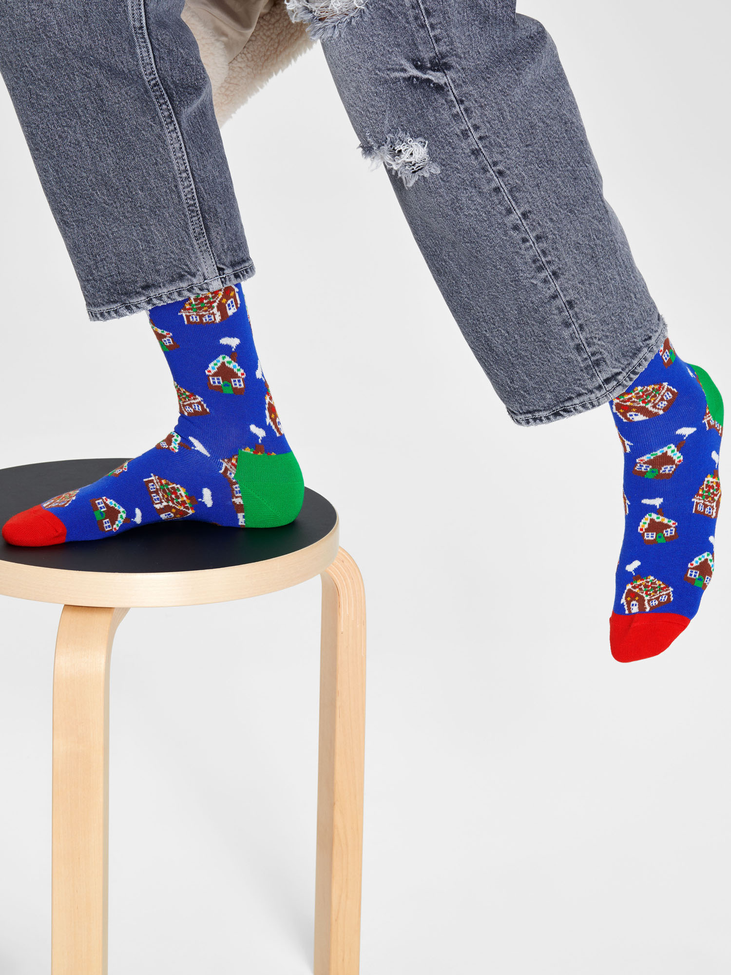 Skarpetki Happy Socks Gingerbread House (blue)