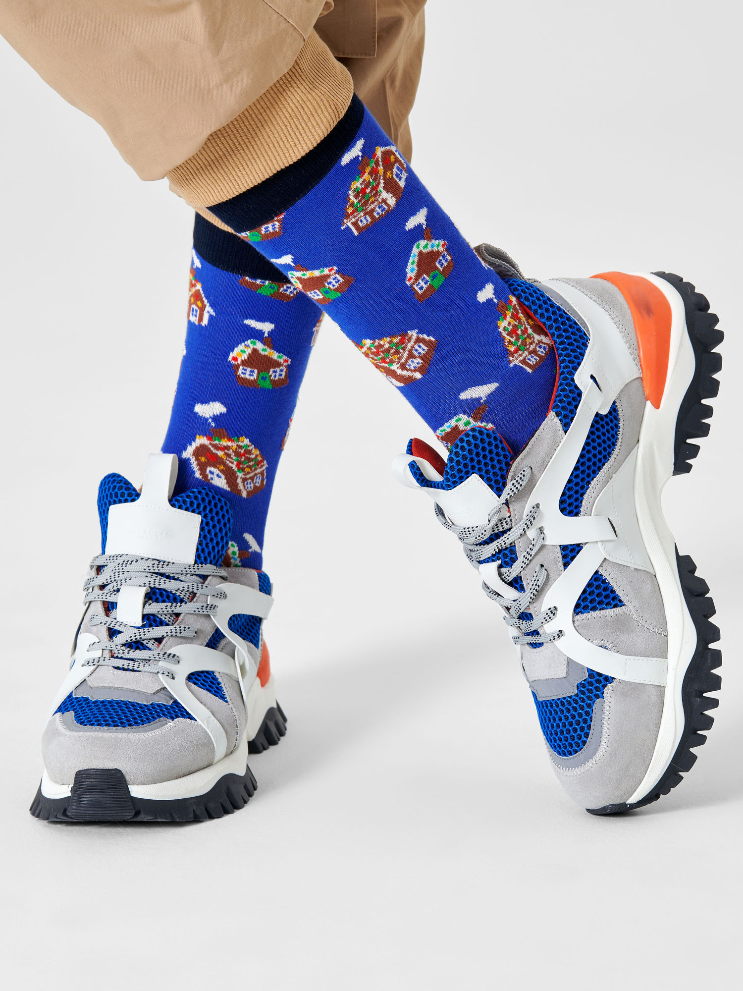 Skarpetki Happy Socks Gingerbread House (blue)