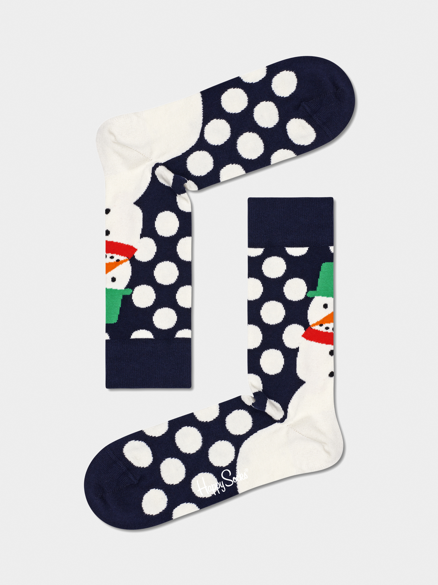 Skarpetki Happy Socks Jumbo Snowman (navy/white)