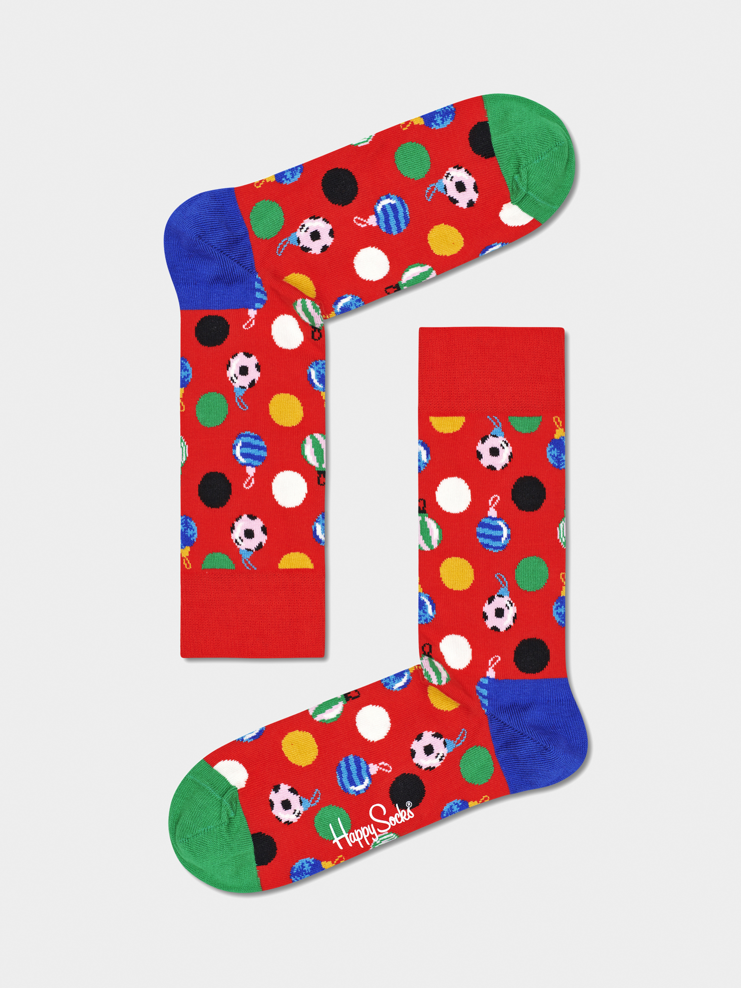 Skarpetki Happy Socks Baubles 2Pk (red/navy)