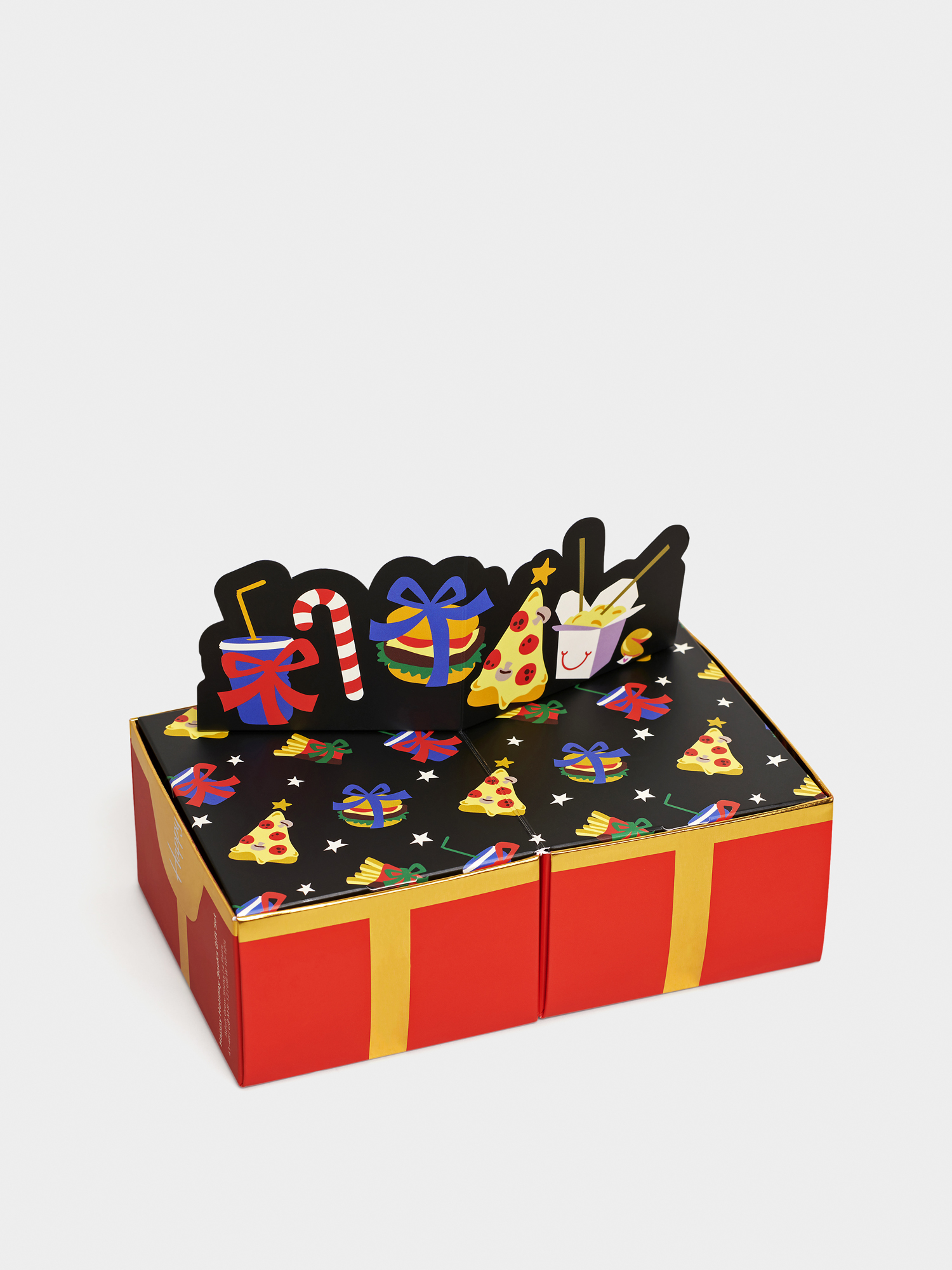 Skarpetki Happy Socks Happy Holiday 4Pk (red/black/multi)
