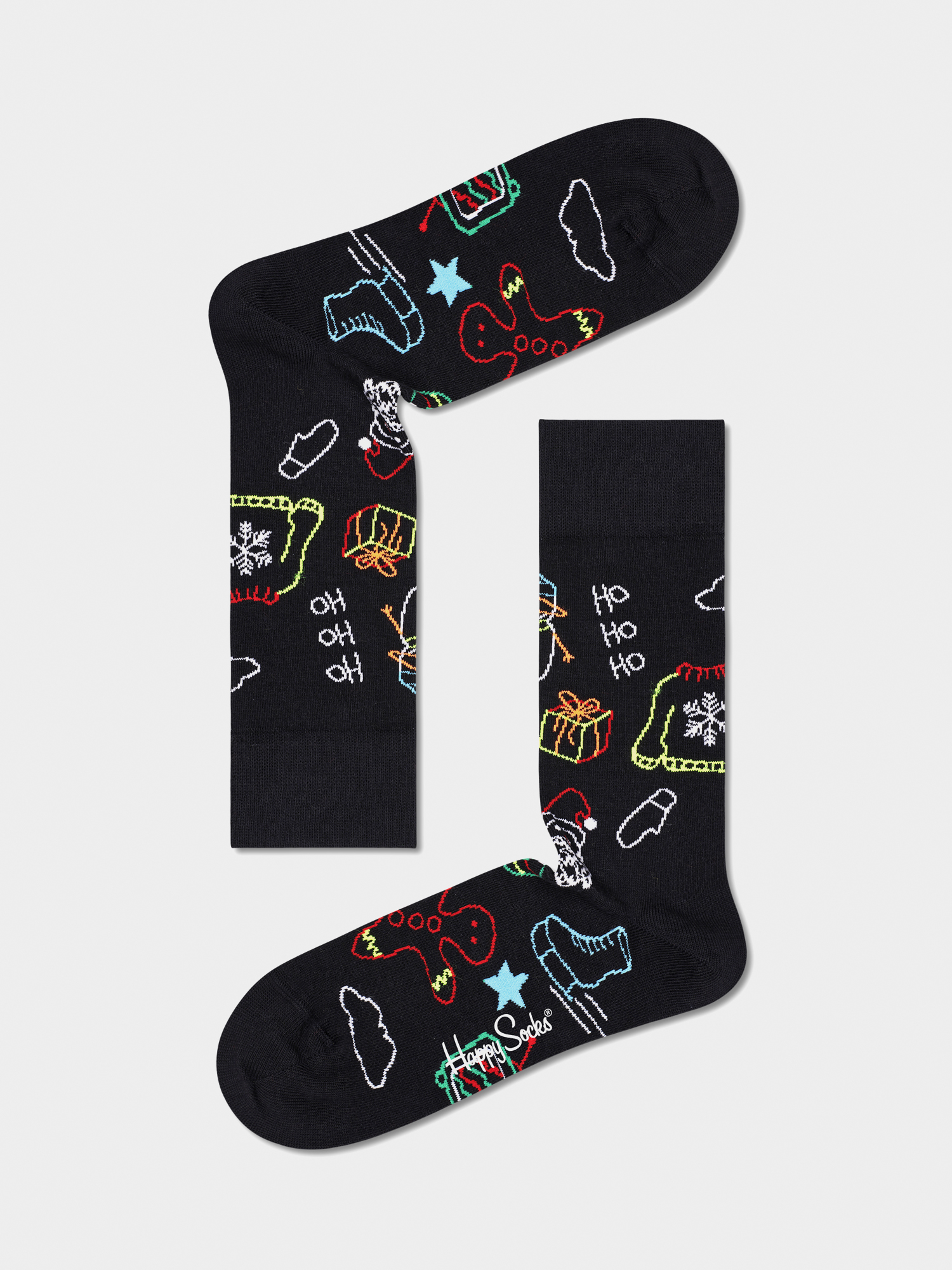 Skarpetki Happy Socks Ho Ho Ho 2Pk (black/blue)