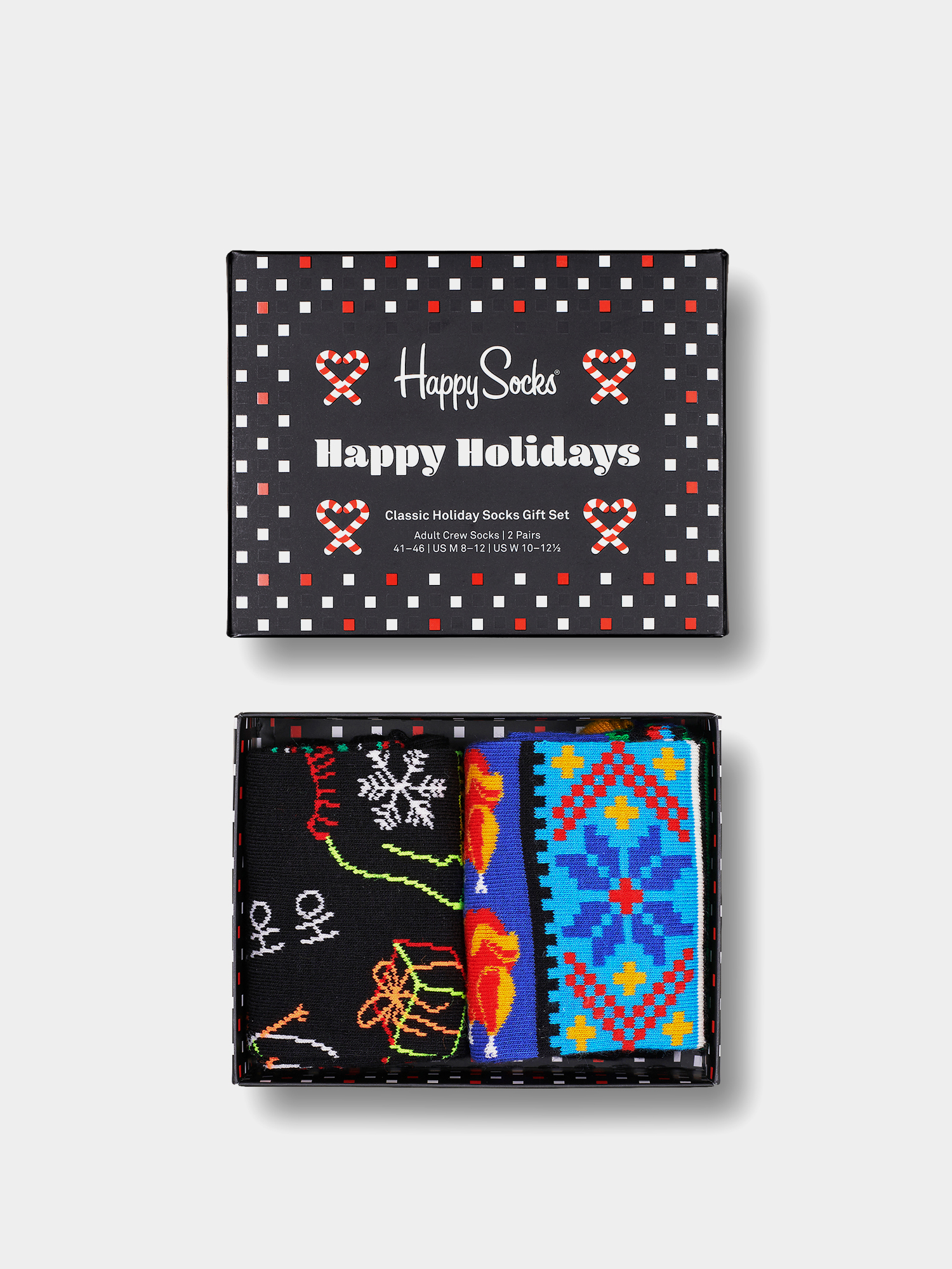 Skarpetki Happy Socks Ho Ho Ho 2Pk (black/blue)
