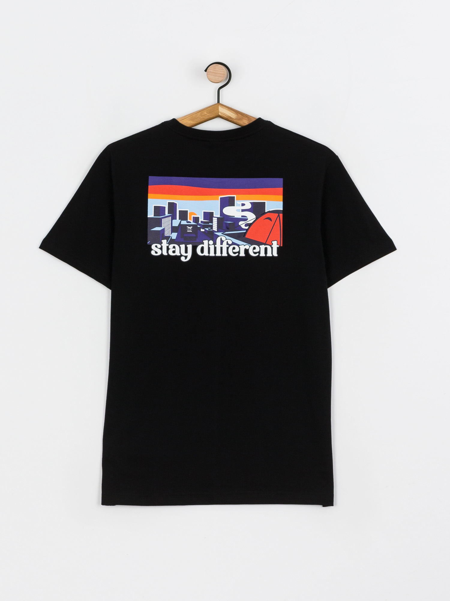 T-shirt Iriedaily City Camping (black)