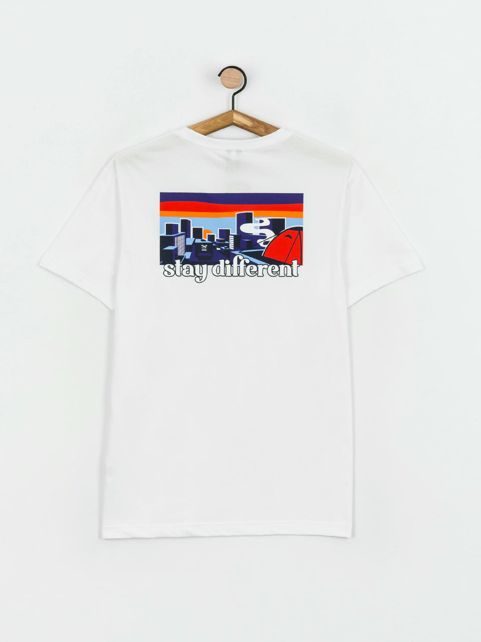 T-shirt Iriedaily City Camping (white)