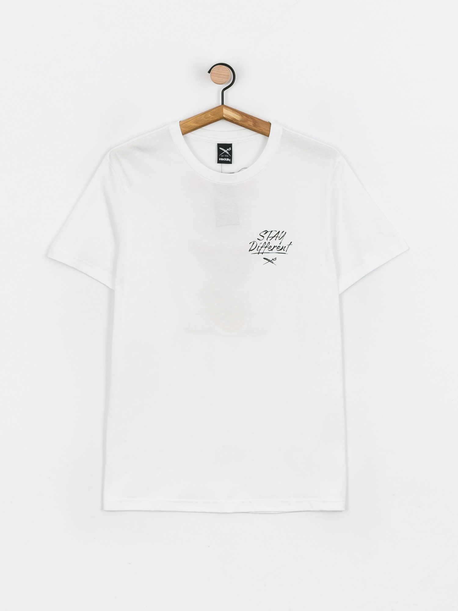 T-shirt Iriedaily Bye Bye Cat (white)