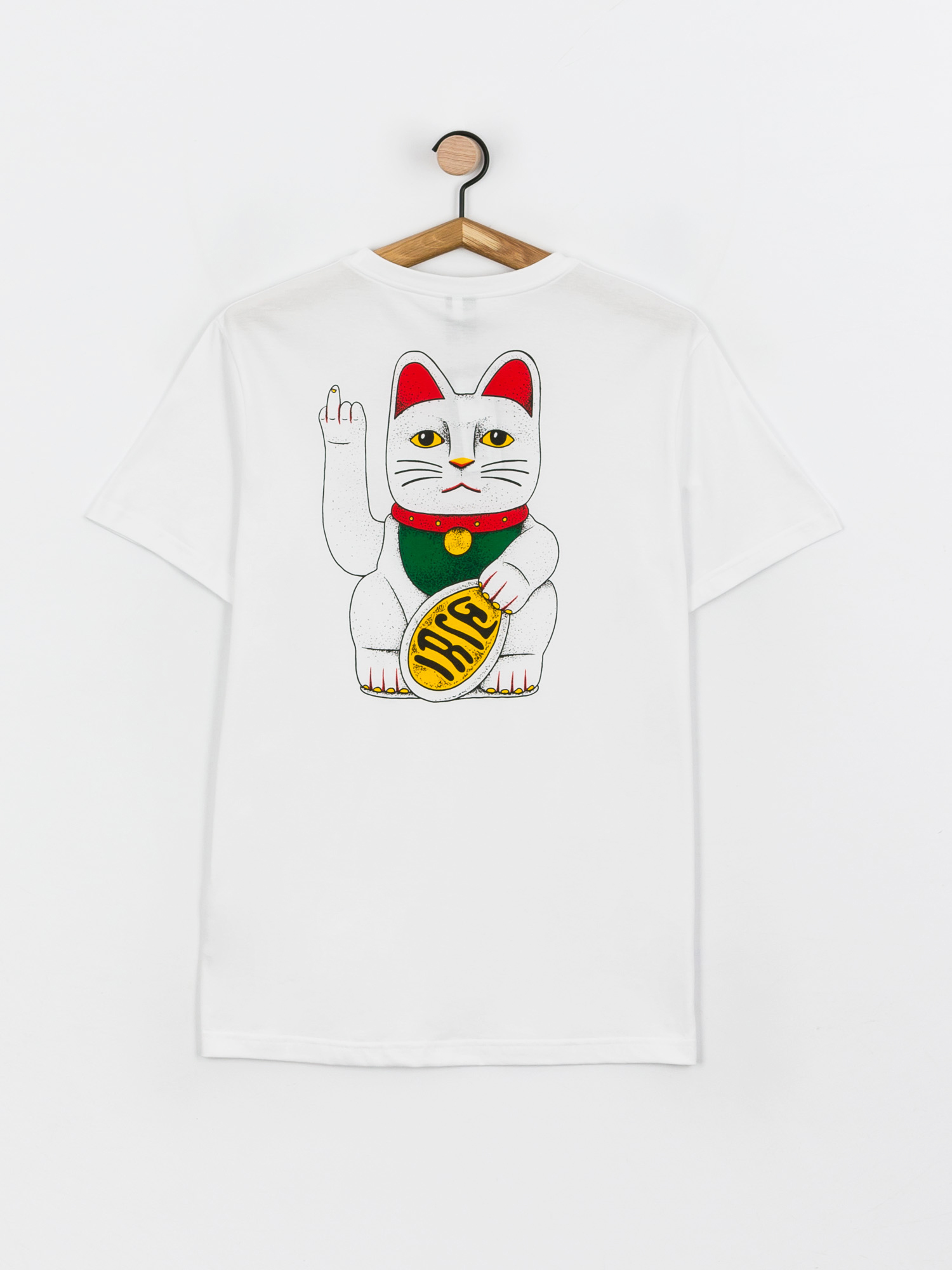 T-shirt Iriedaily Bye Bye Cat (white)