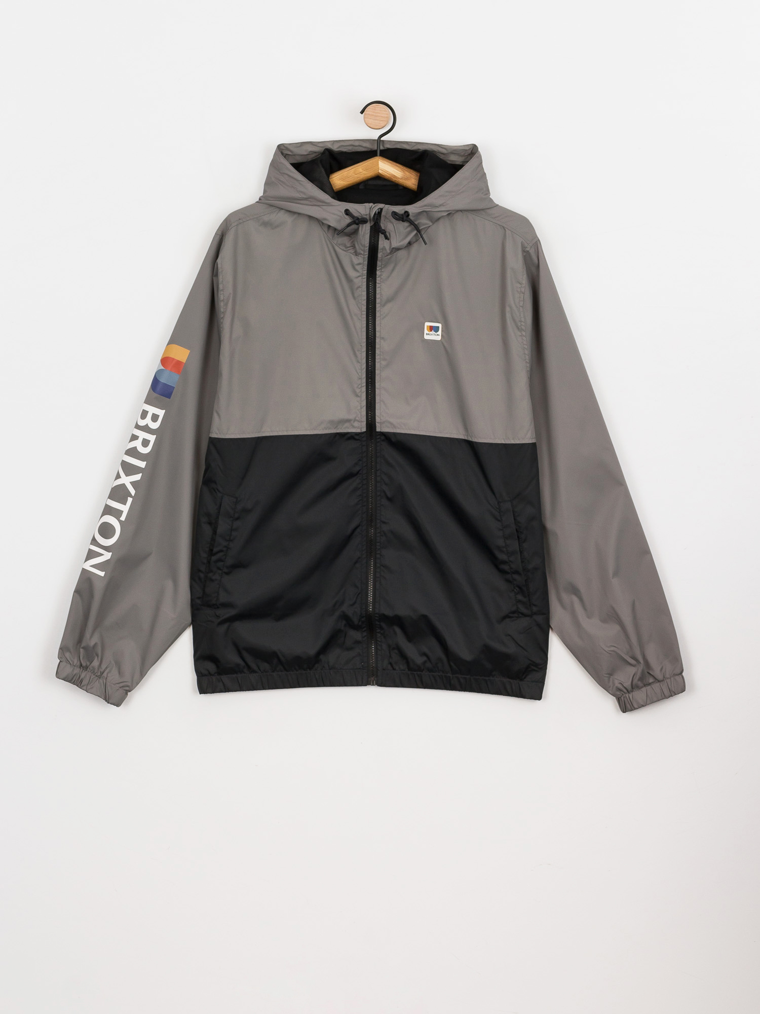Kurtka Brixton Claxton Alton Lw Zip Hood (black/grey)