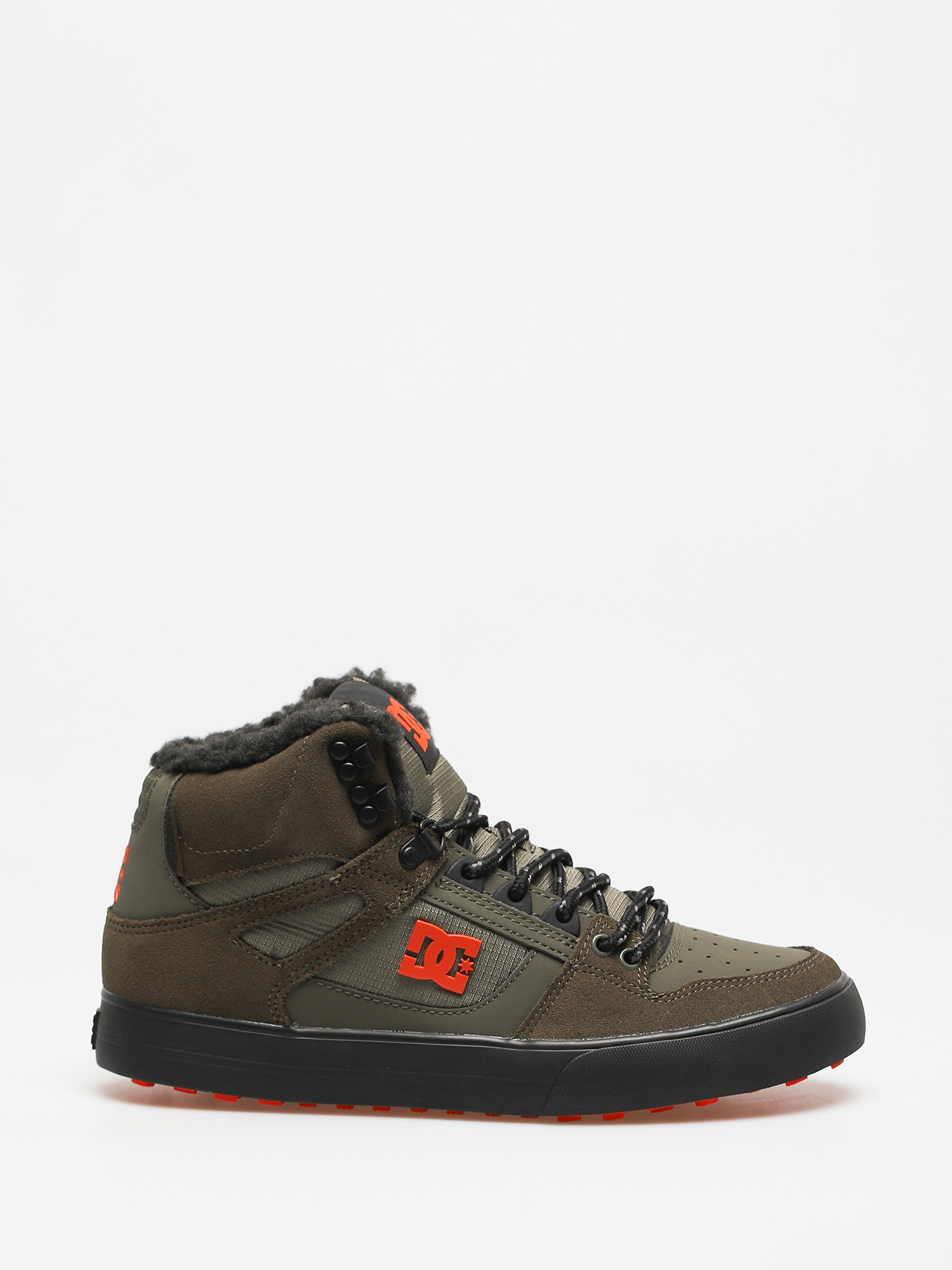 Buty DC Pure High Top Wc Wnt (dusty olive/orange)