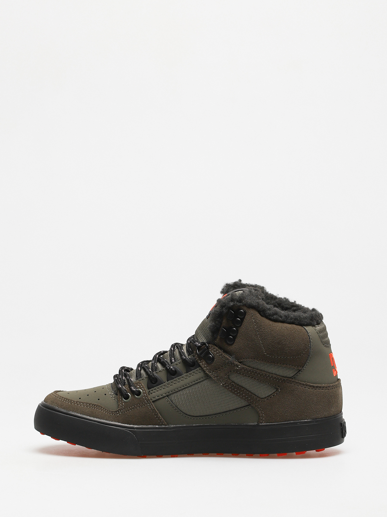 Buty DC Pure High Top Wc Wnt (dusty olive/orange)