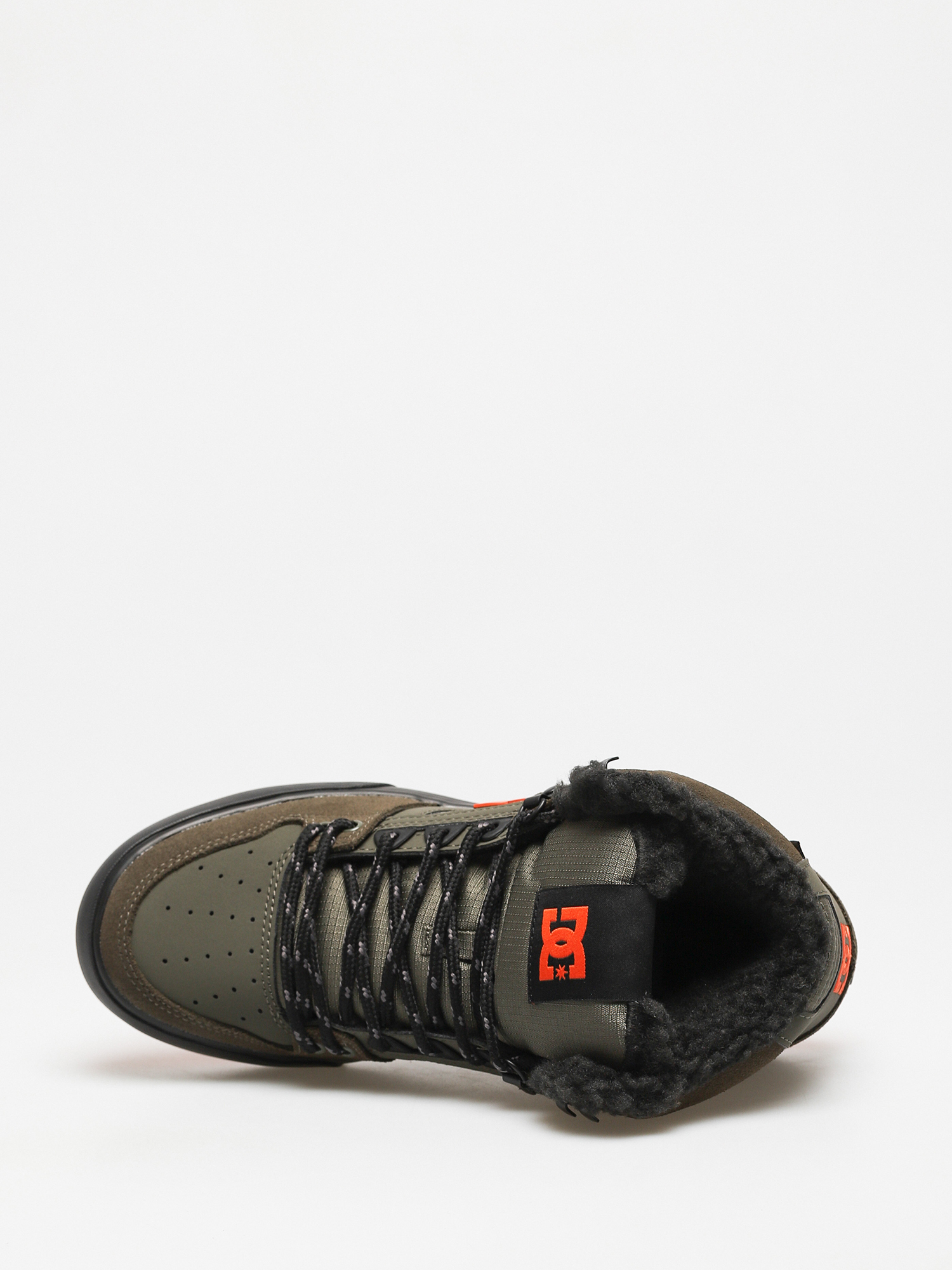 Buty DC Pure High Top Wc Wnt (dusty olive/orange)