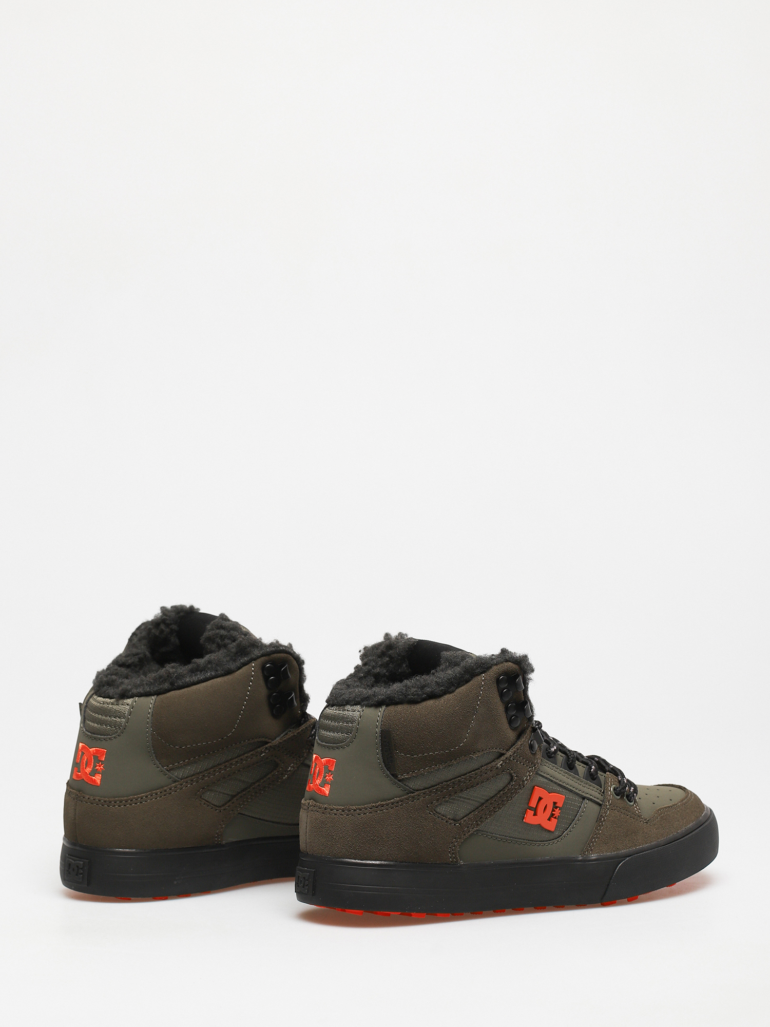 Buty DC Pure High Top Wc Wnt (dusty olive/orange)