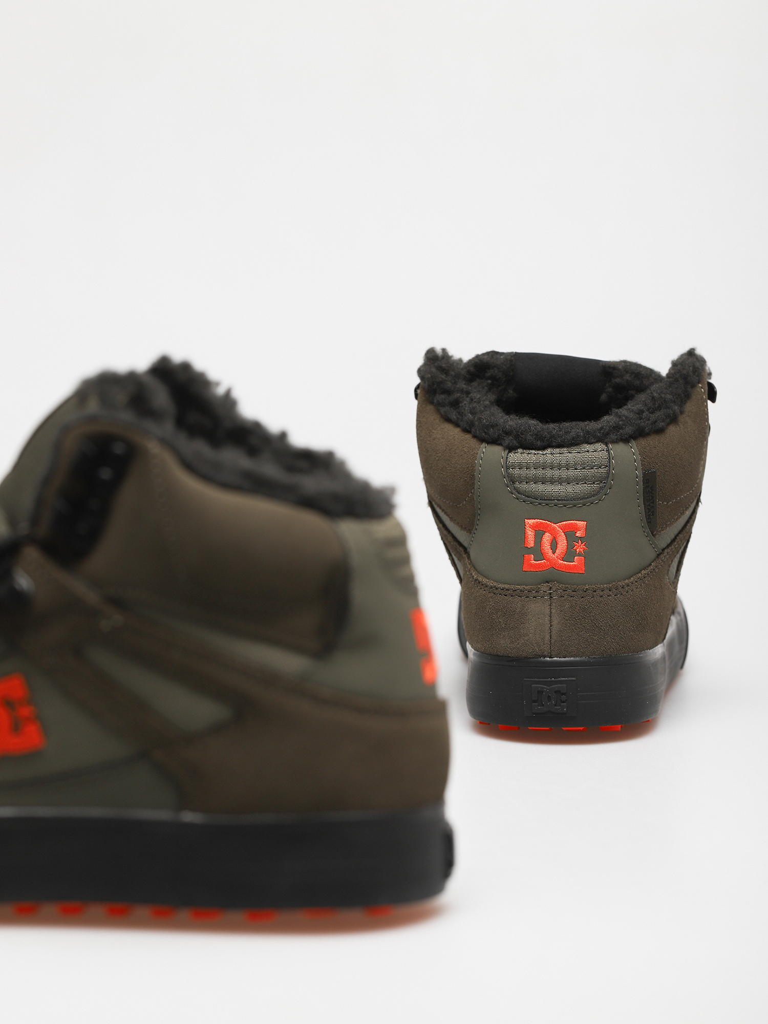 Buty DC Pure High Top Wc Wnt (dusty olive/orange)