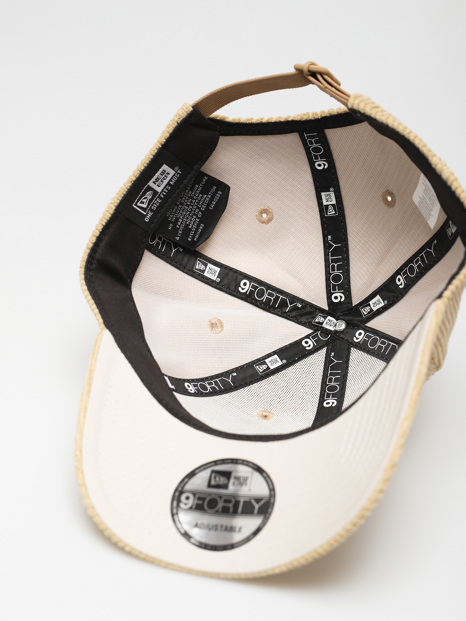 Czapka z daszkiem New Era Ne Cord Patch 9Forty (light beige)