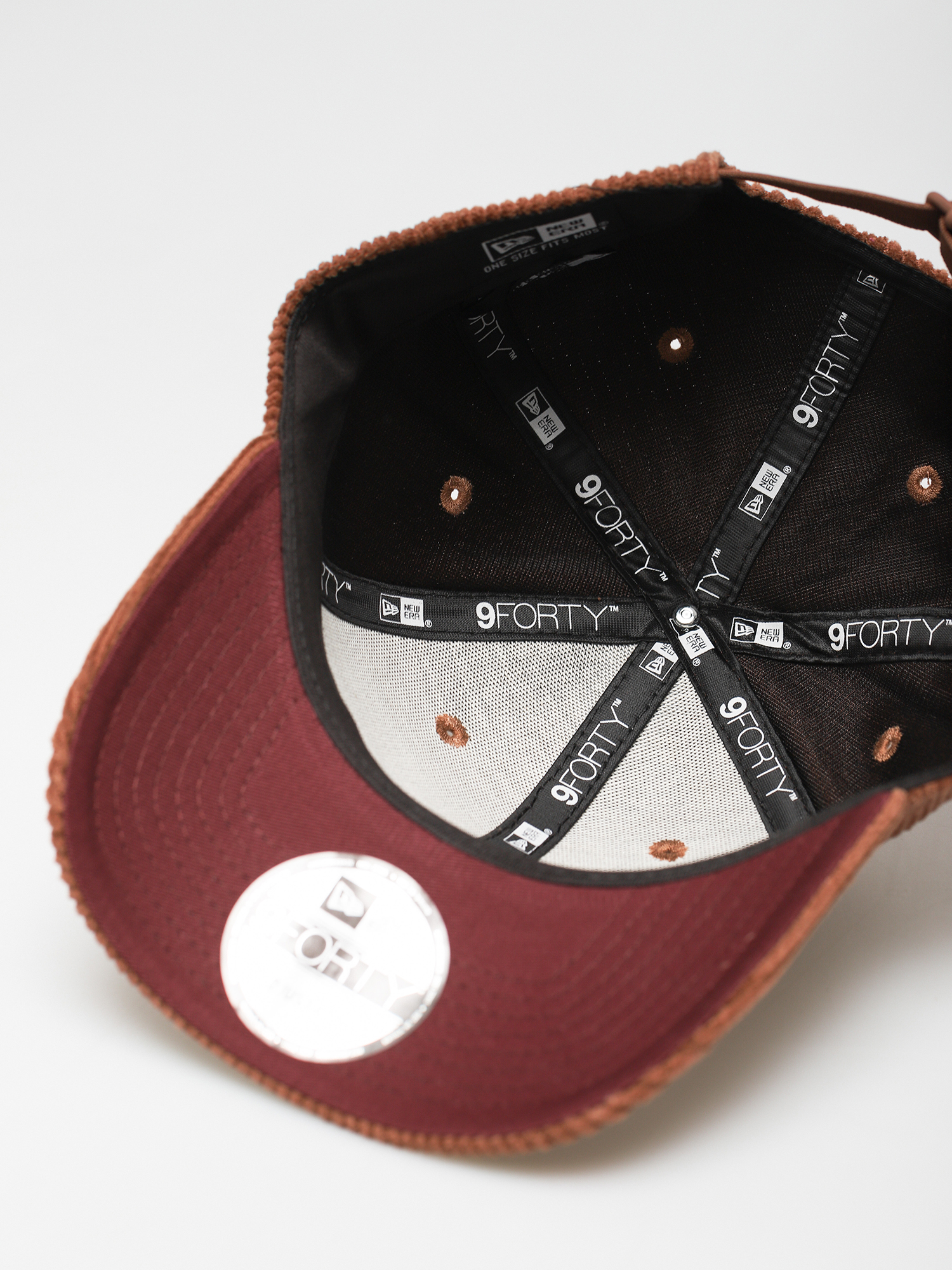 Czapka z daszkiem New Era Ne Cord Patch 9Forty (dark purple)