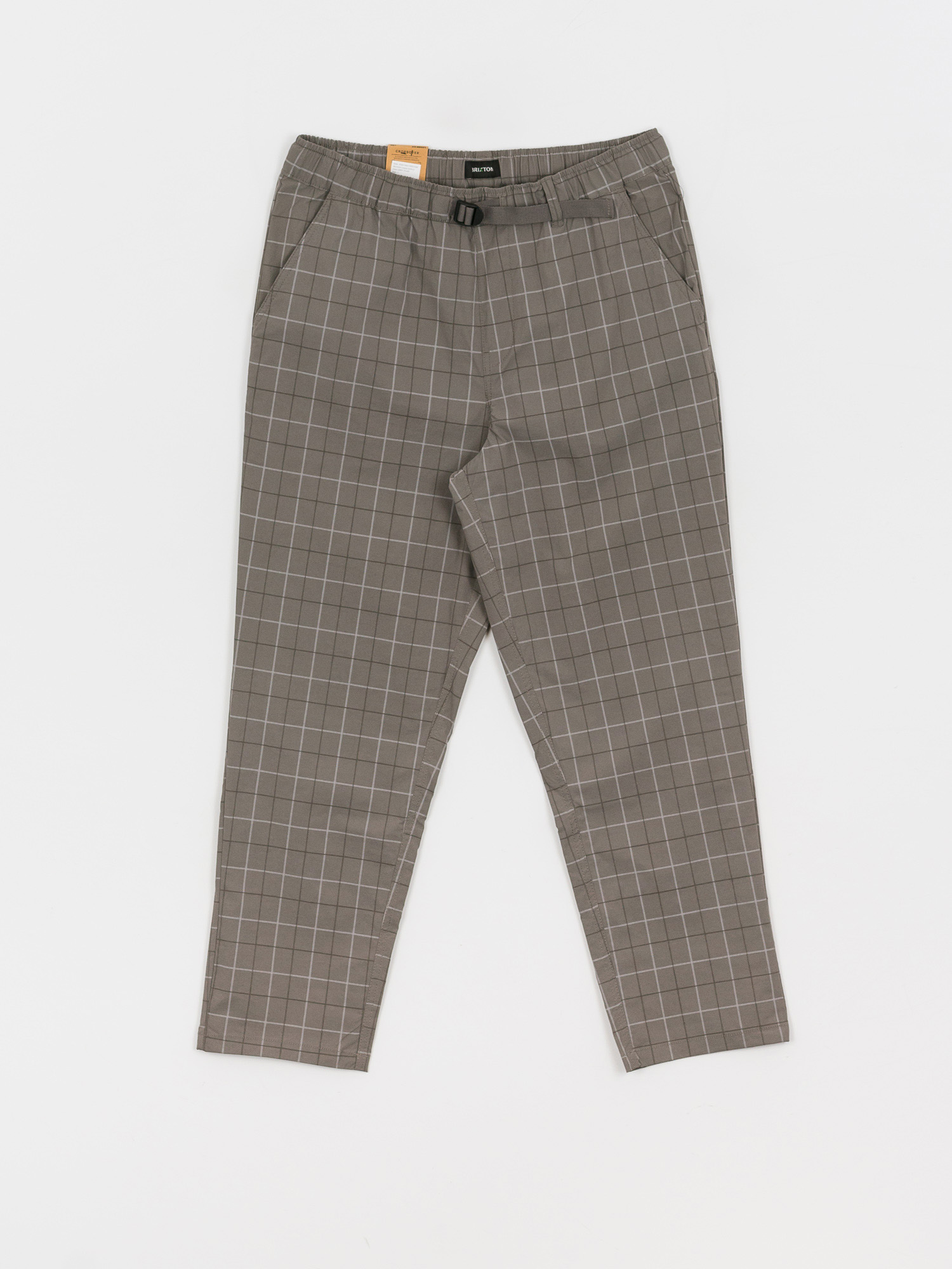 Spodnie Brixton Steady Cinch Taper (grey plaid)