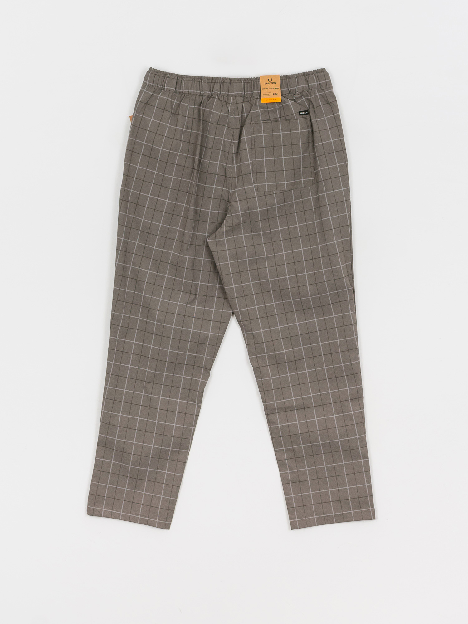 Spodnie Brixton Steady Cinch Taper (grey plaid)