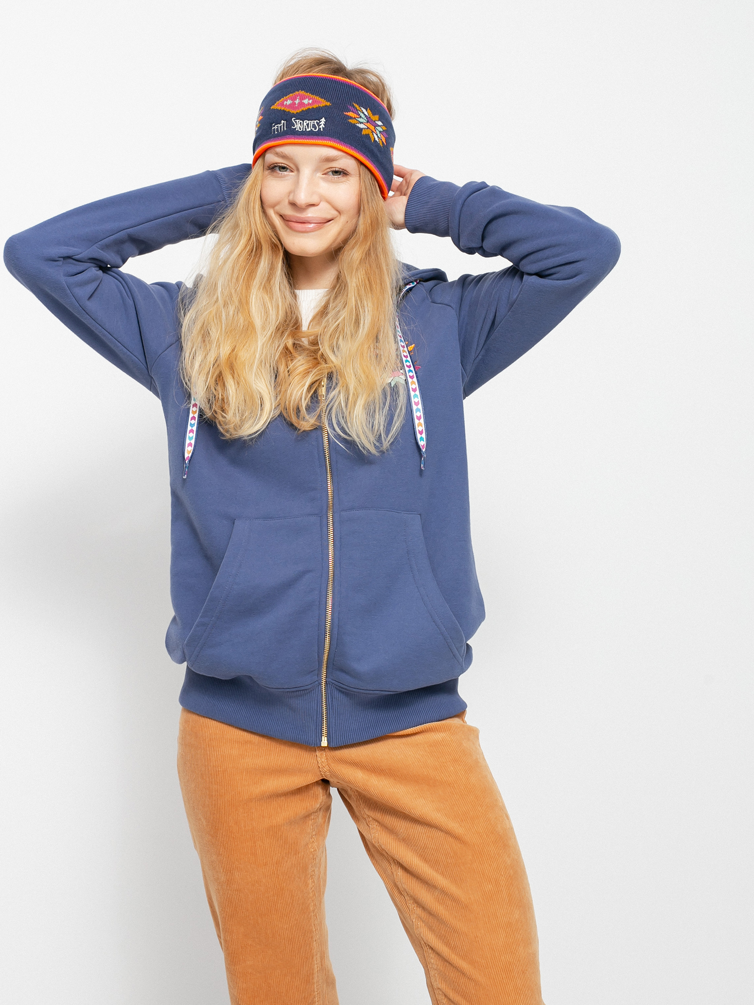 Bluza z kapturem Femi Stories Ini ZHD Wmn (nvy)