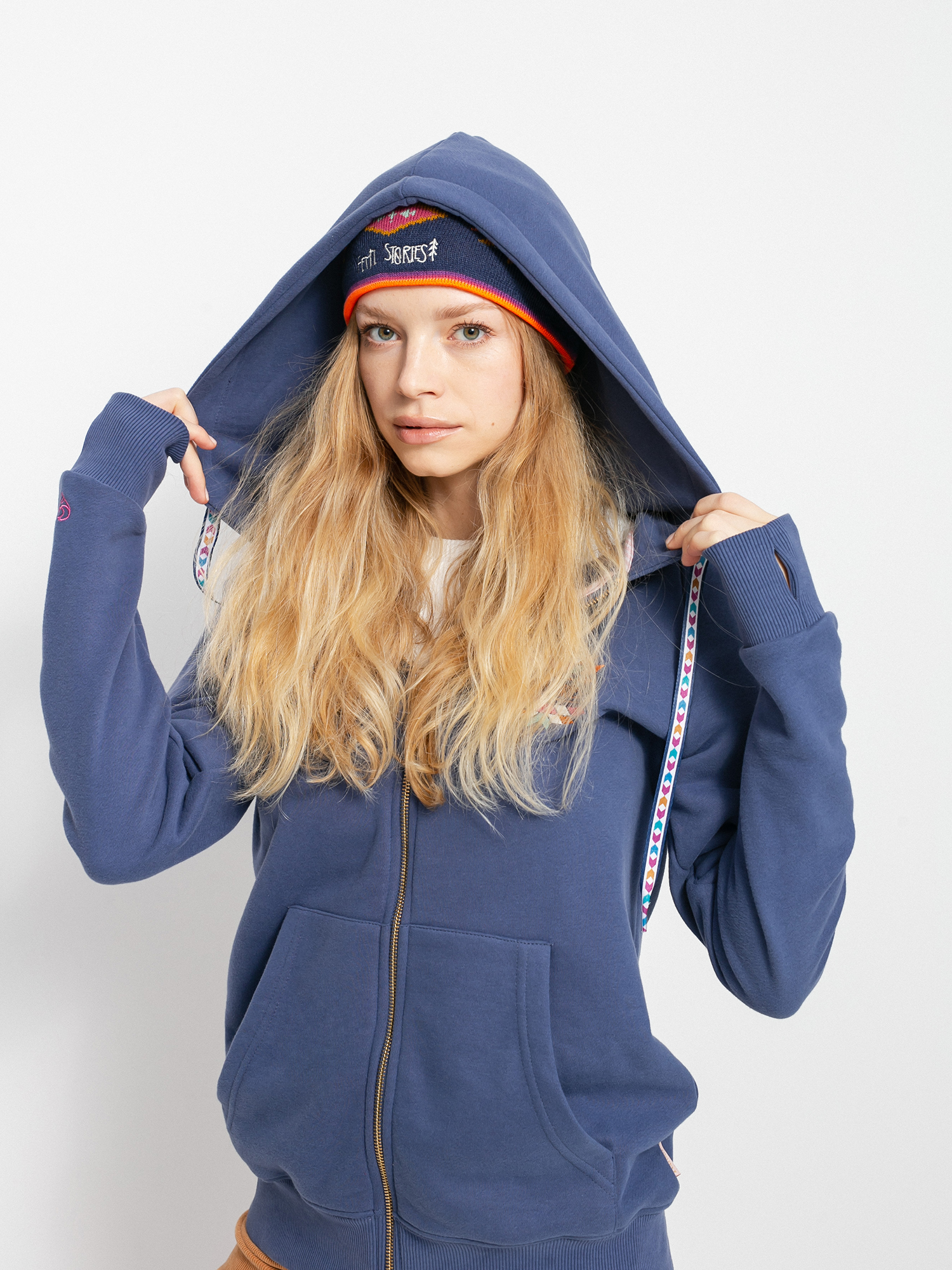 Bluza z kapturem Femi Stories Ini ZHD Wmn (nvy)