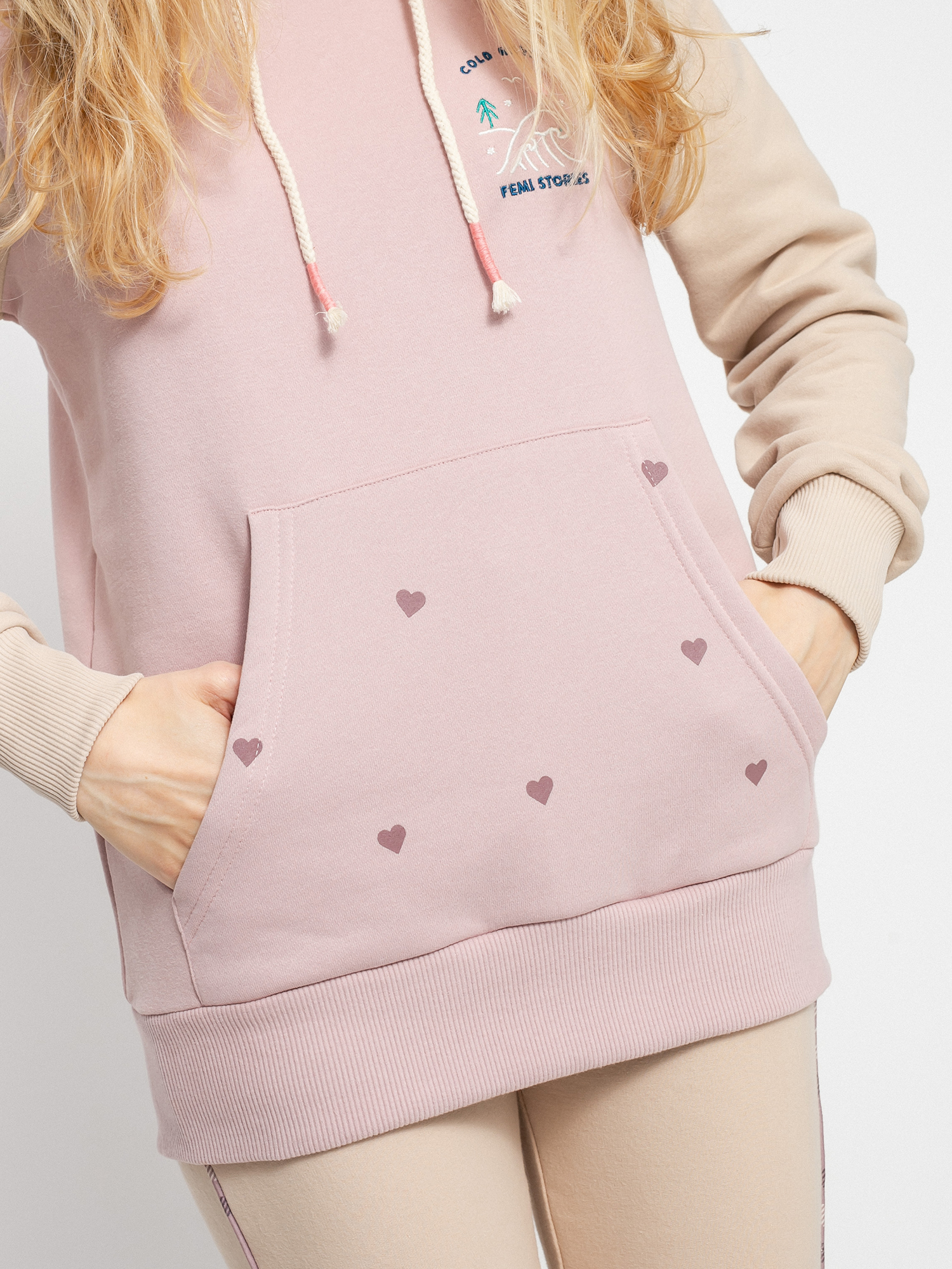 Bluza z kapturem Femi Stories Novia HD Wmn (lpnk)