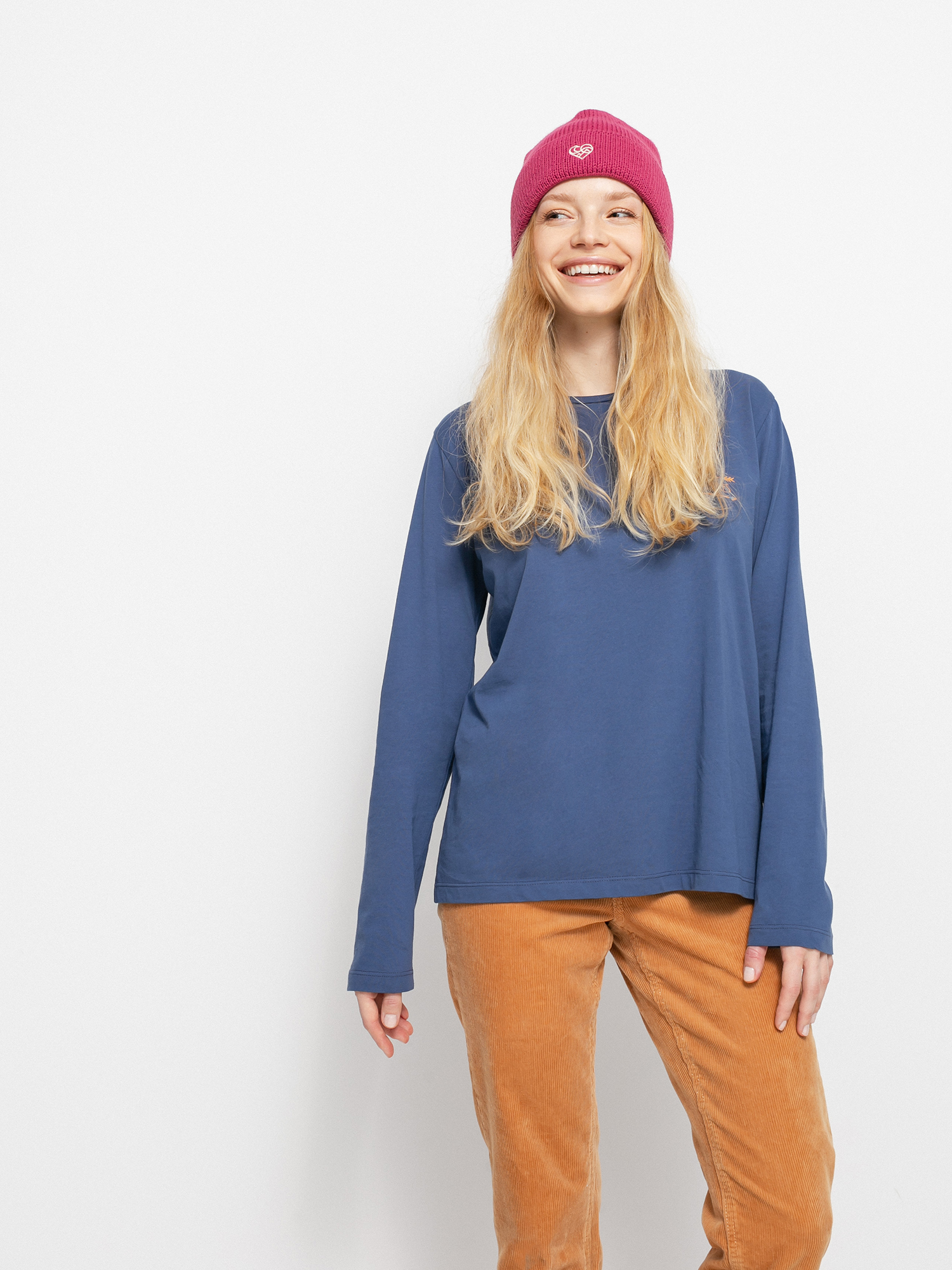 Longsleeve Femi Stories Boyfriend Wmn (nvy)