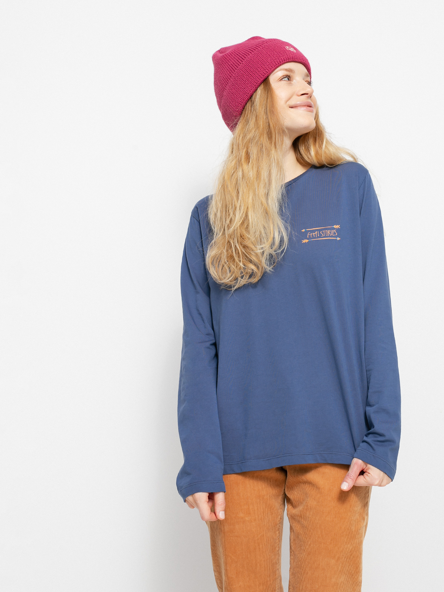 Longsleeve Femi Stories Boyfriend Wmn (nvy)