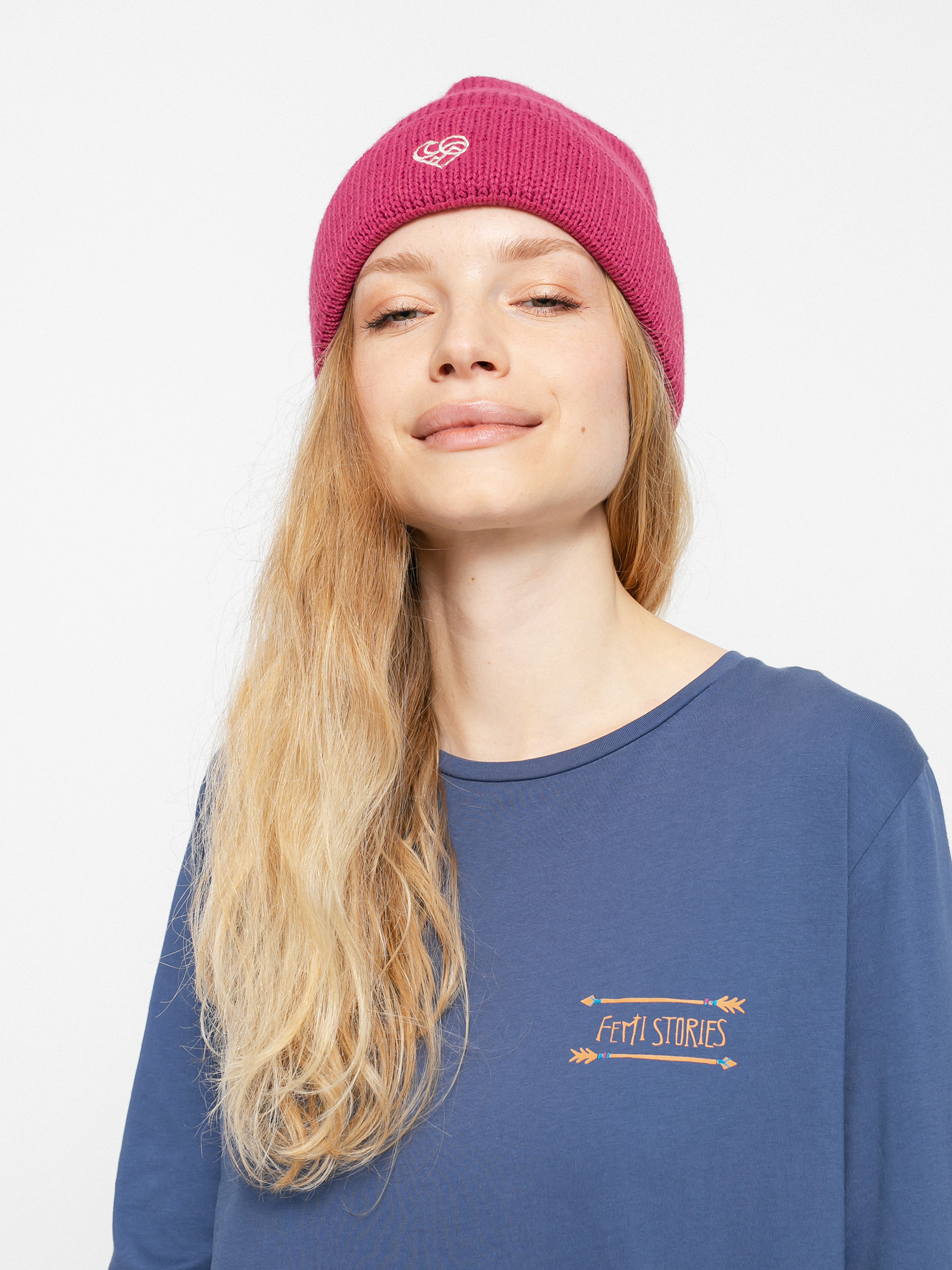 Longsleeve Femi Stories Boyfriend Wmn (nvy)