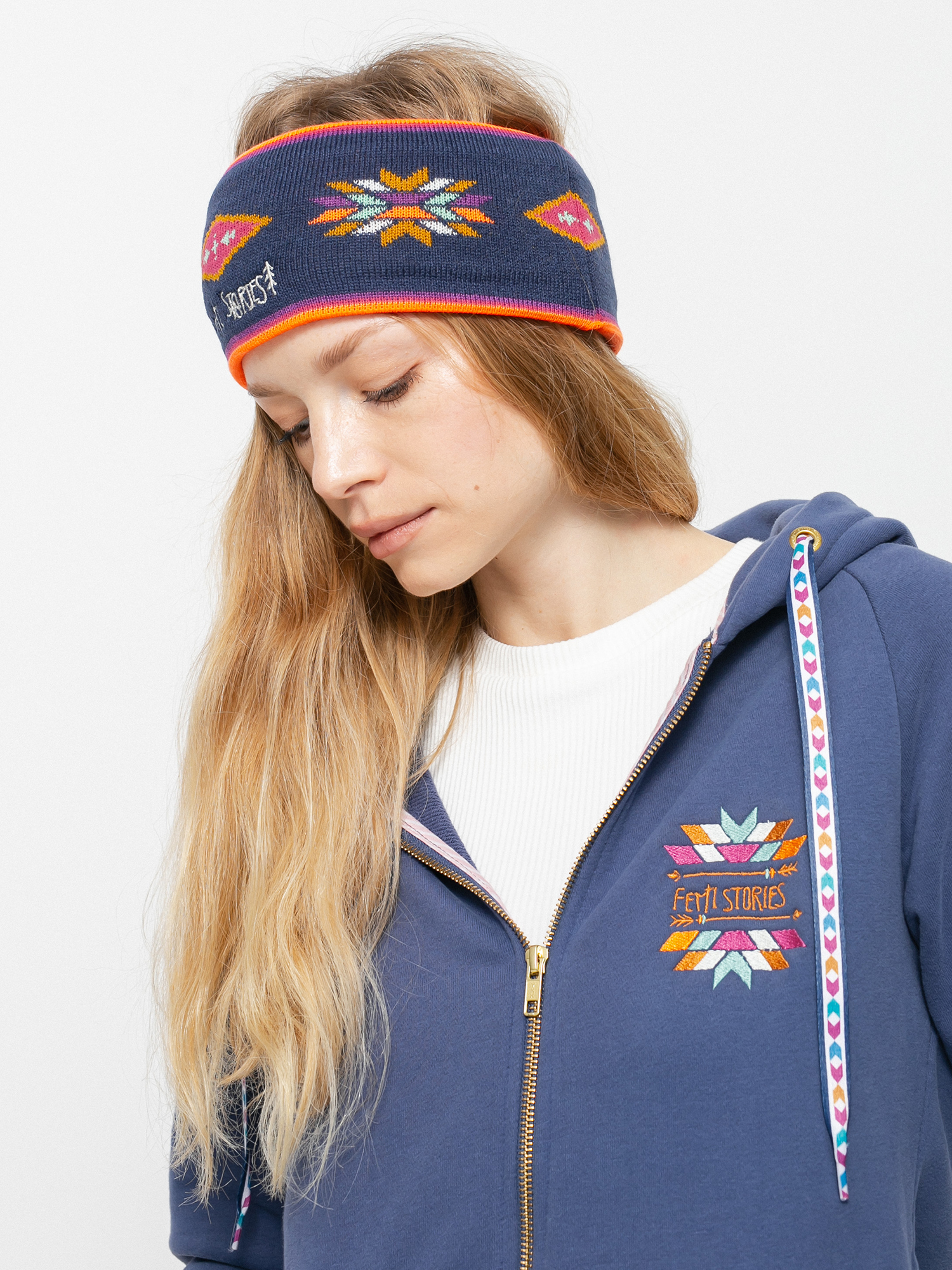Bluza z kapturem Femi Stories Ini ZHD Wmn (nvy)