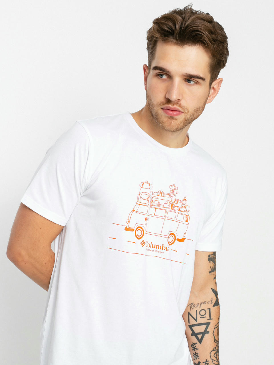 T-shirt Columbia Sun Trek (white/van life)