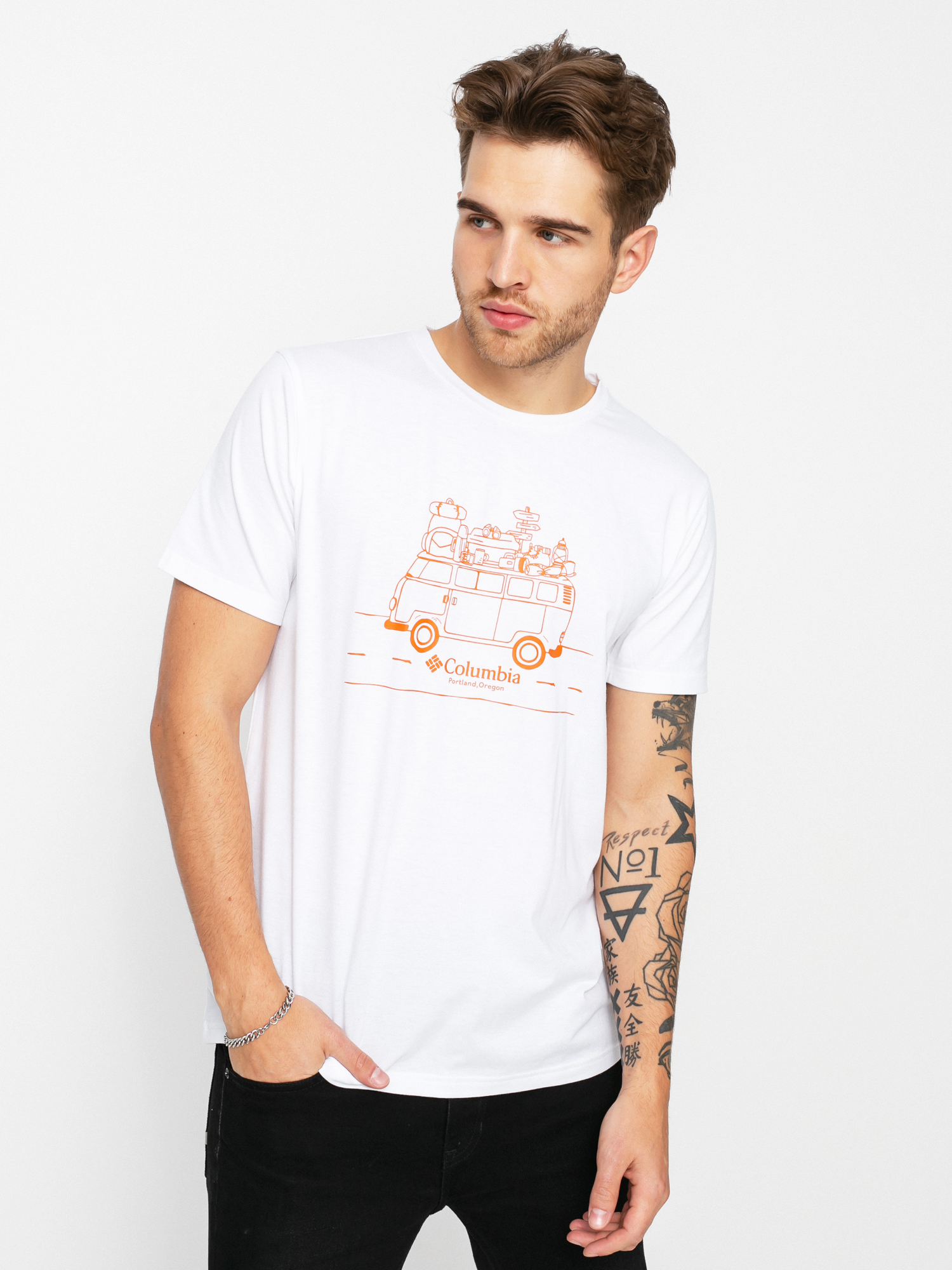 T-shirt Columbia Sun Trek (white/van life)