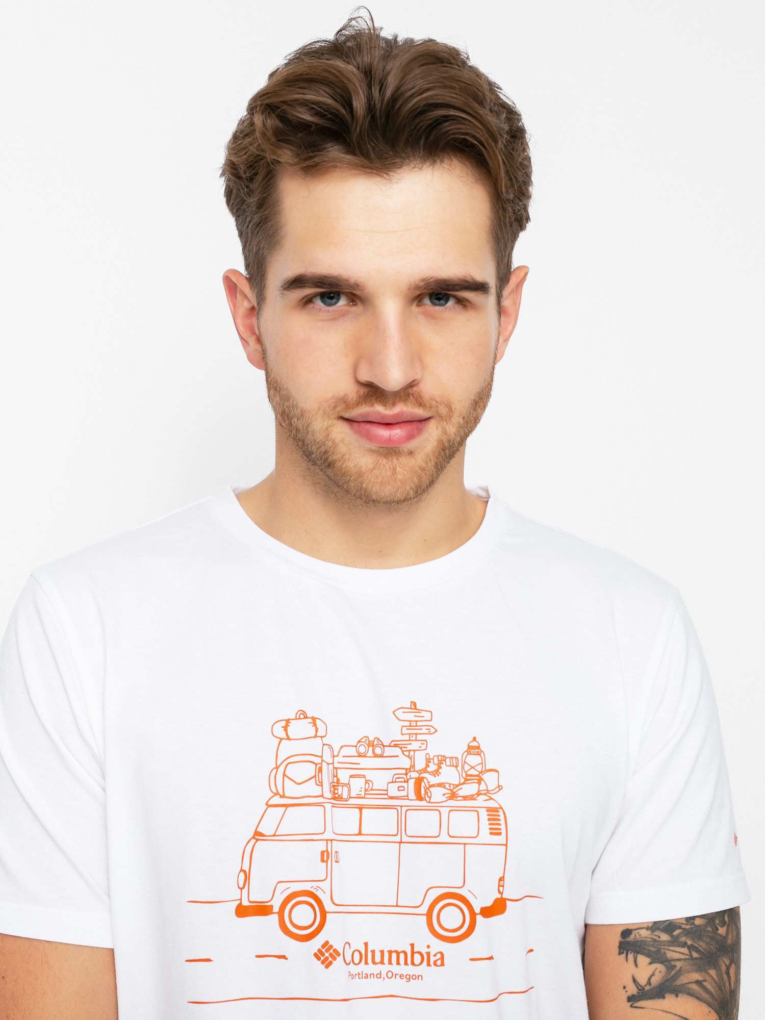 T-shirt Columbia Sun Trek (white/van life)