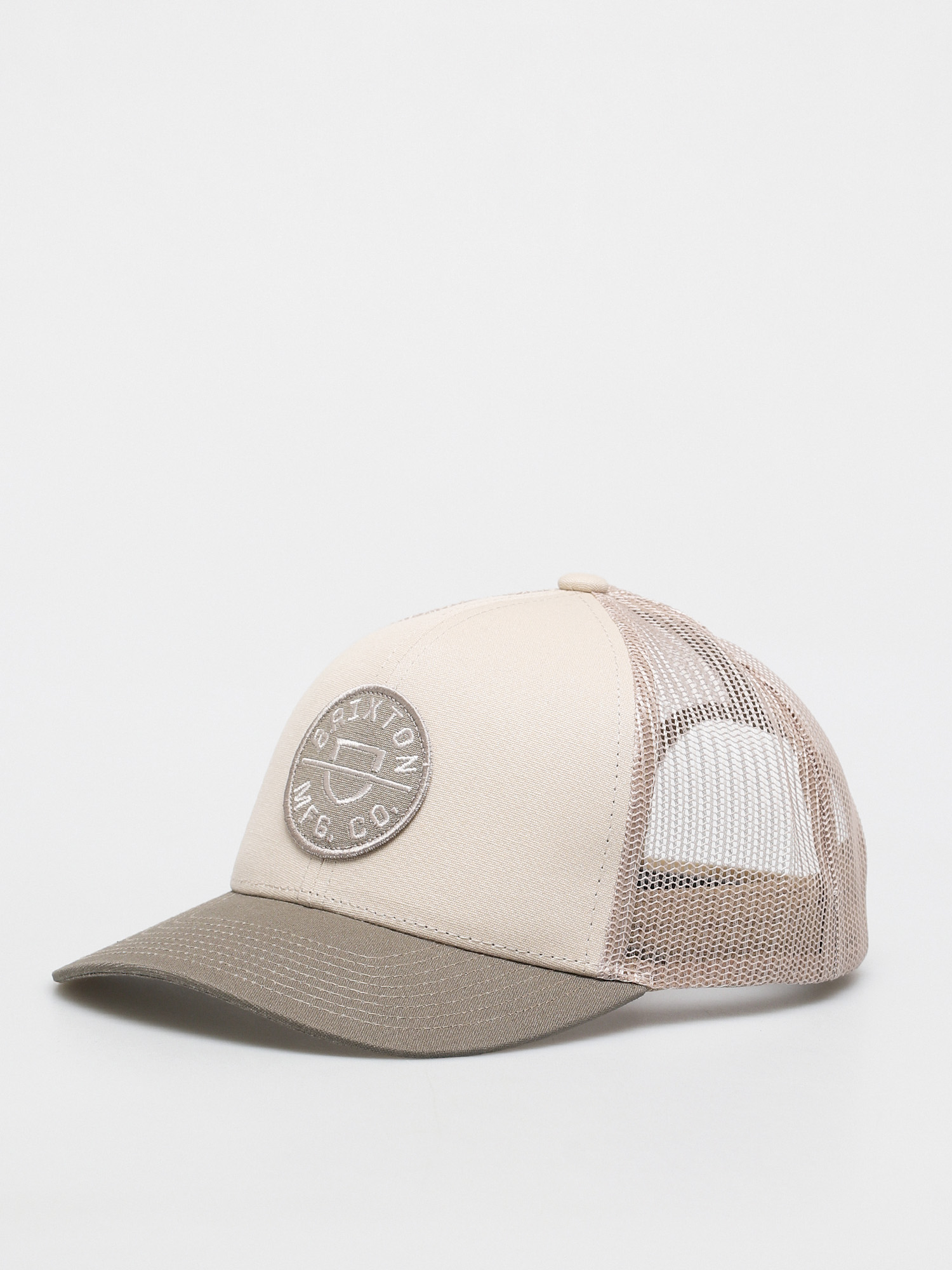 Czapka z daszkiem Brixton Crest X Mp Mesh Cap (twig/vanilla)
