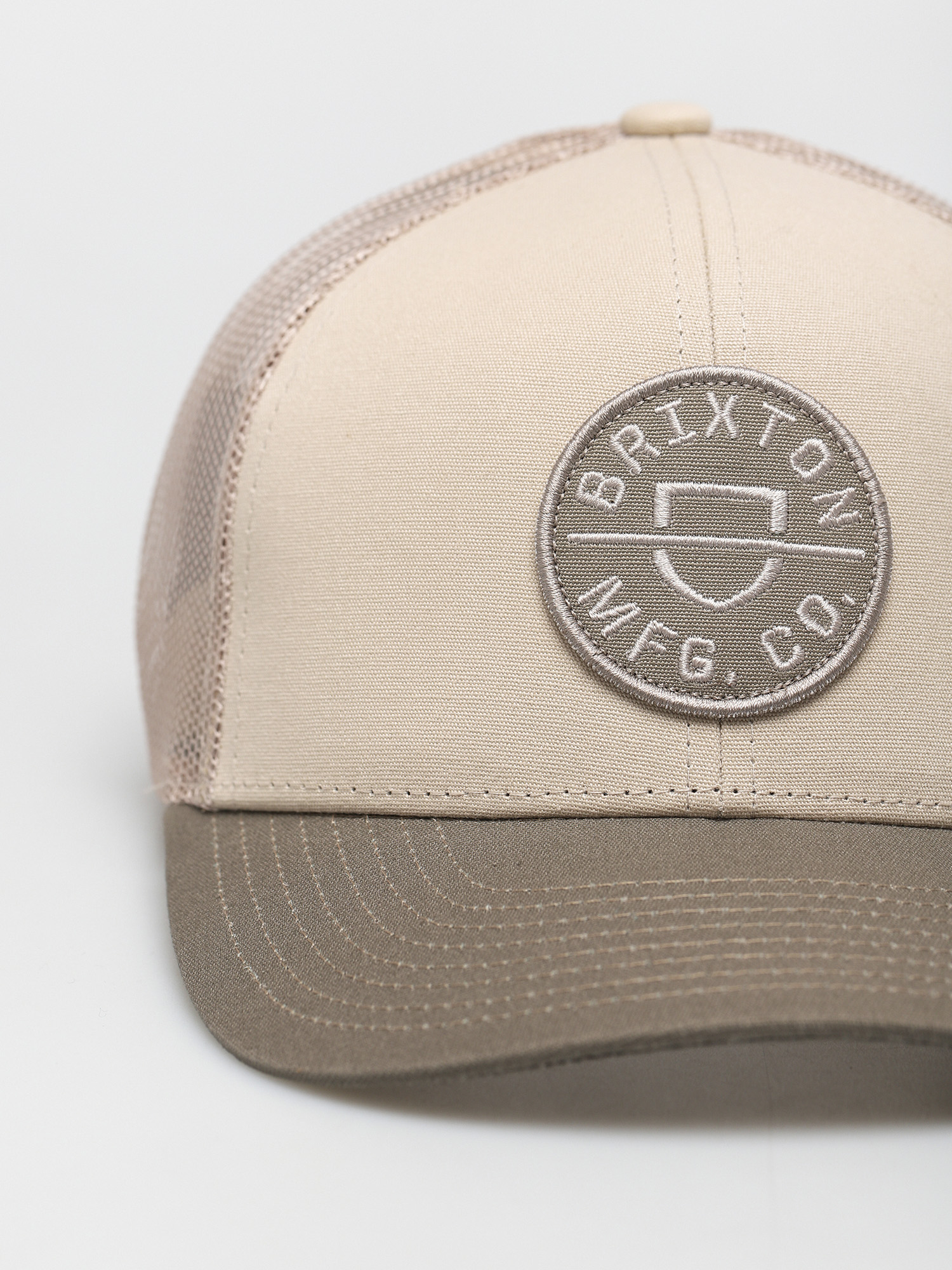 Czapka z daszkiem Brixton Crest X Mp Mesh Cap (twig/vanilla)