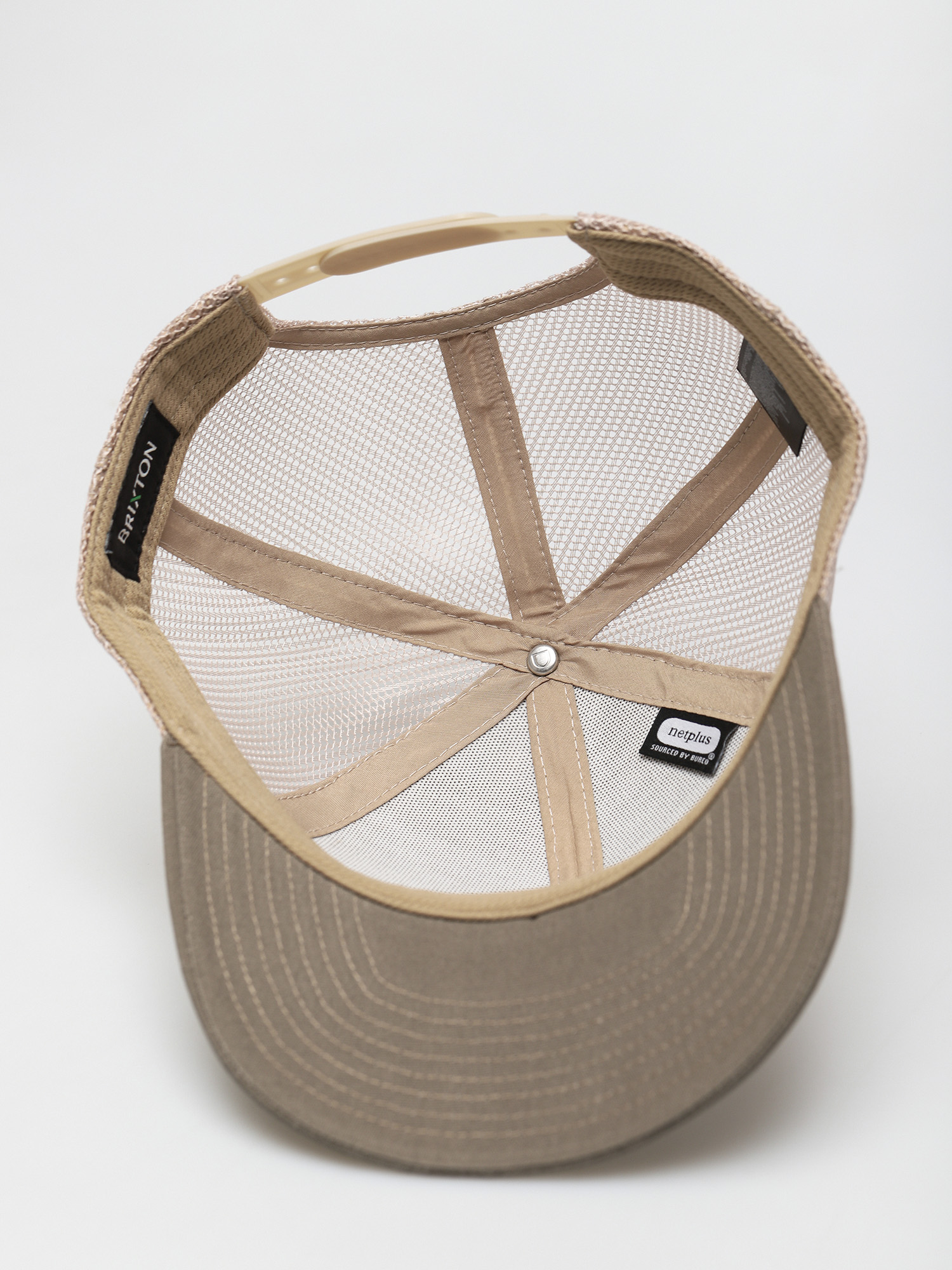 Czapka z daszkiem Brixton Crest X Mp Mesh Cap (twig/vanilla)