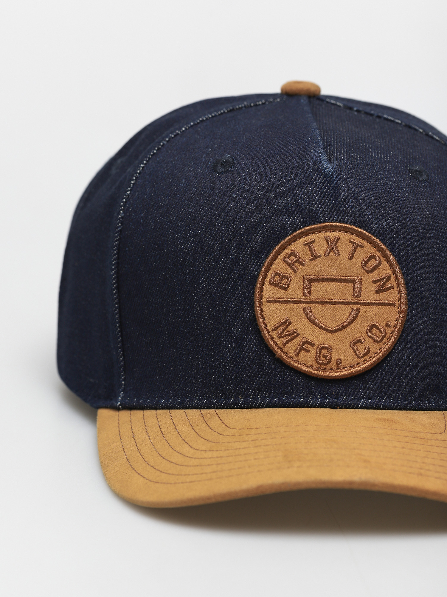 Czapka z daszkiem Brixton Crest C Mp Snapback (denim/caramel suede)