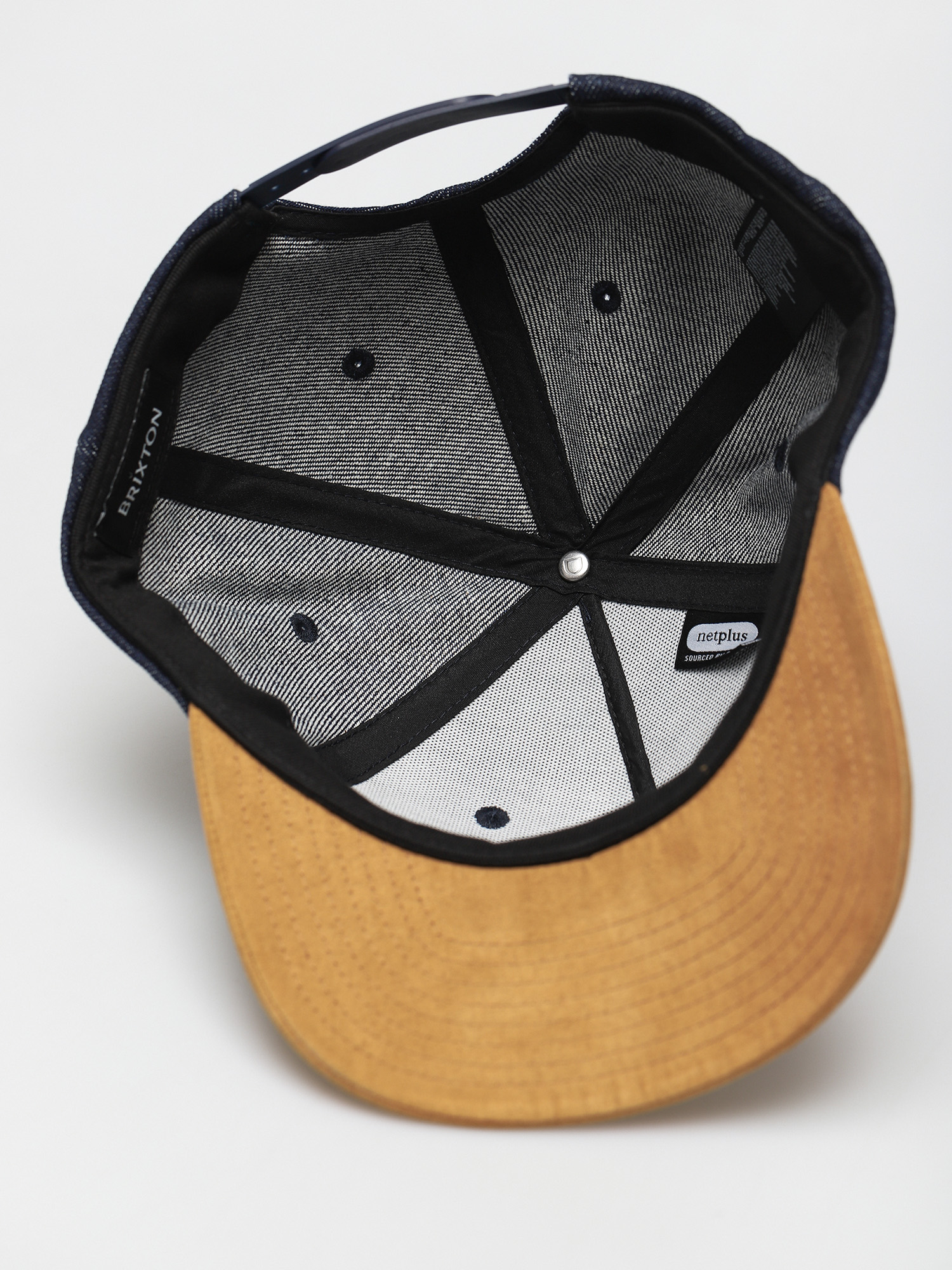 Czapka z daszkiem Brixton Crest C Mp Snapback (denim/caramel suede)