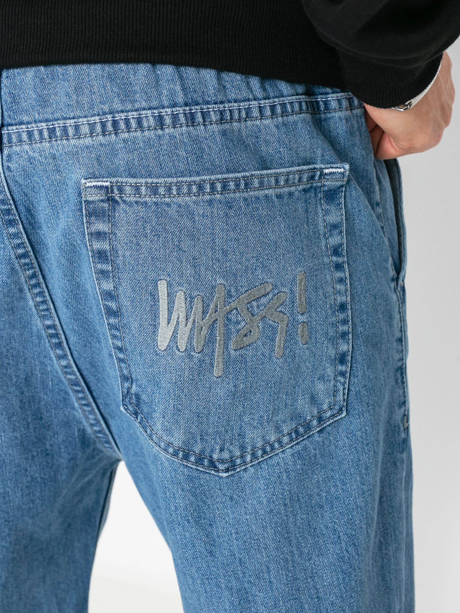 Spodnie MassDnm Signature Joggers Jeans (blue)