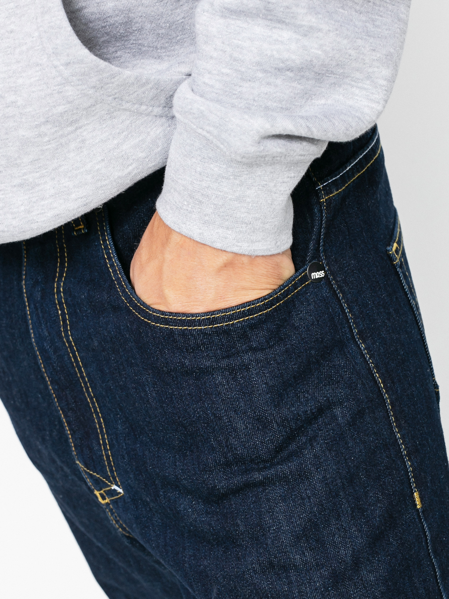 Spodnie MassDnm Slang Jeans Baggi Fit (Dark Blue)