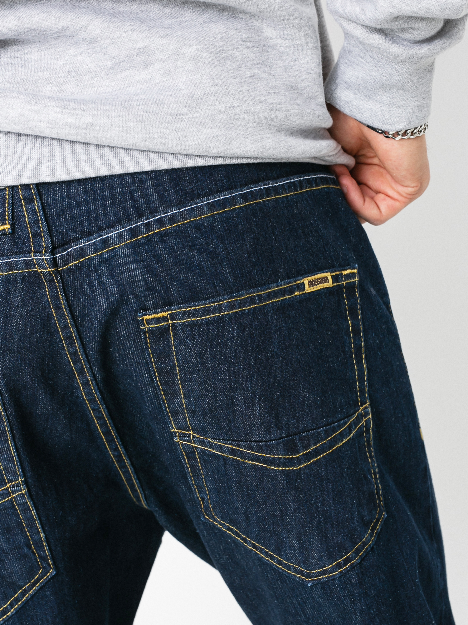 Spodnie MassDnm Slang Jeans Baggi Fit (Dark Blue)