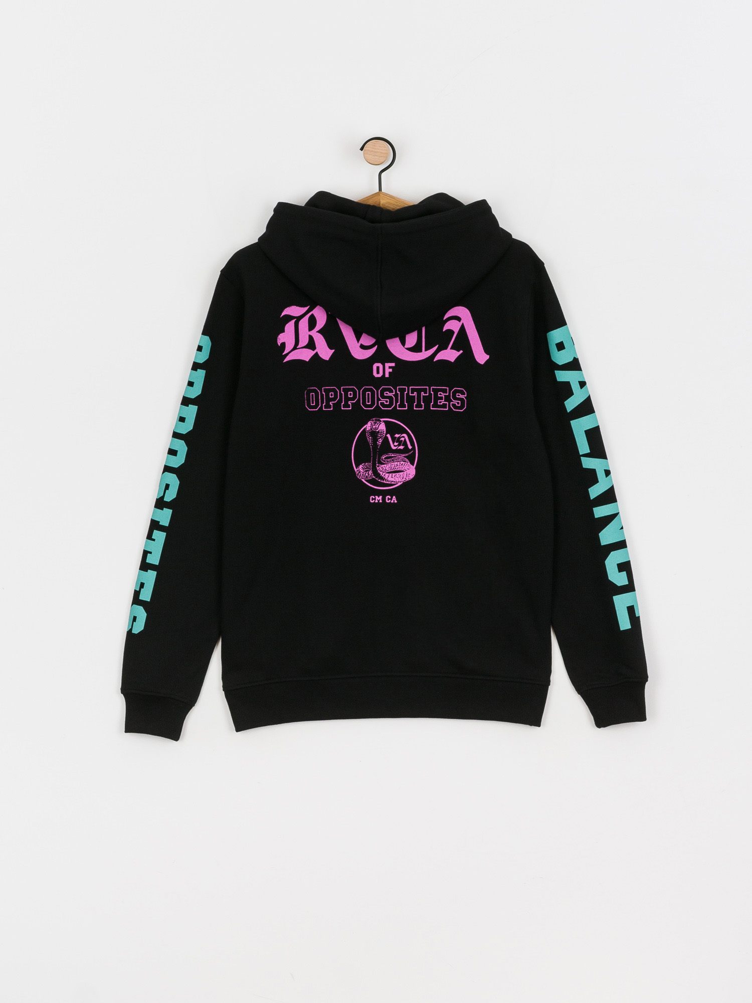 Bluza z kapturem RVCA Cobra University HD (black)